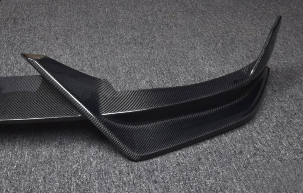 Carbon Style Front Bumper Lip Spoiler Splitter For Tesla Model Y 2020-2024 - Image 8