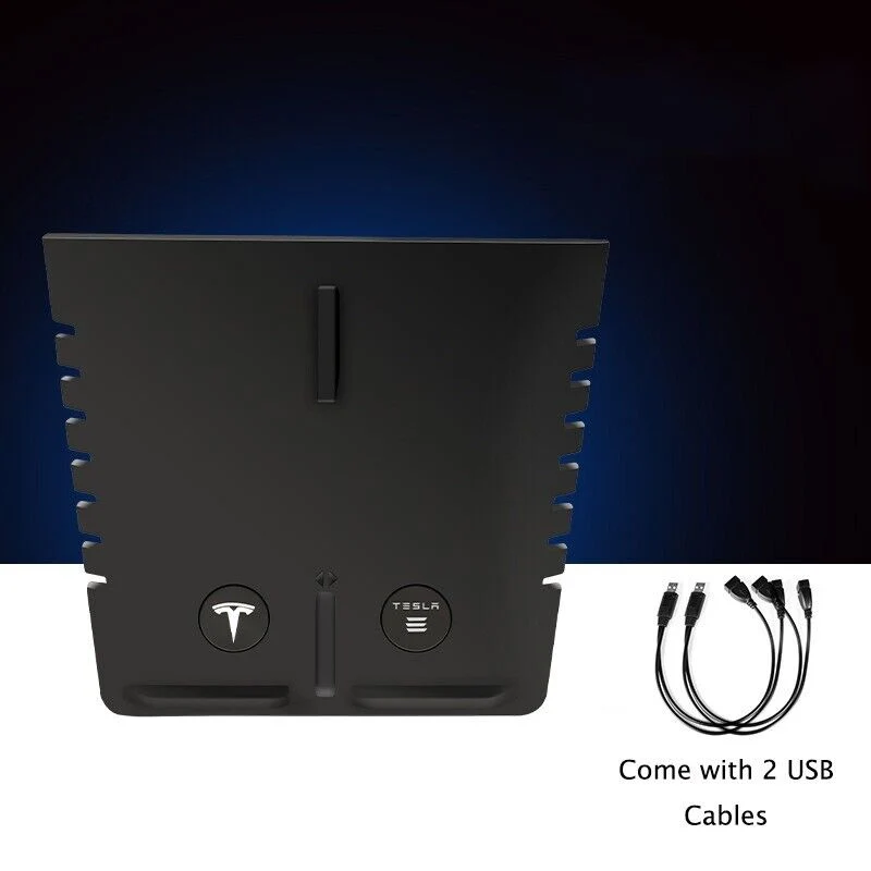 Center Wireless Charger Dual Phone Qi Charging Pad for Tesla Model 3 2017-2020 - Image 2