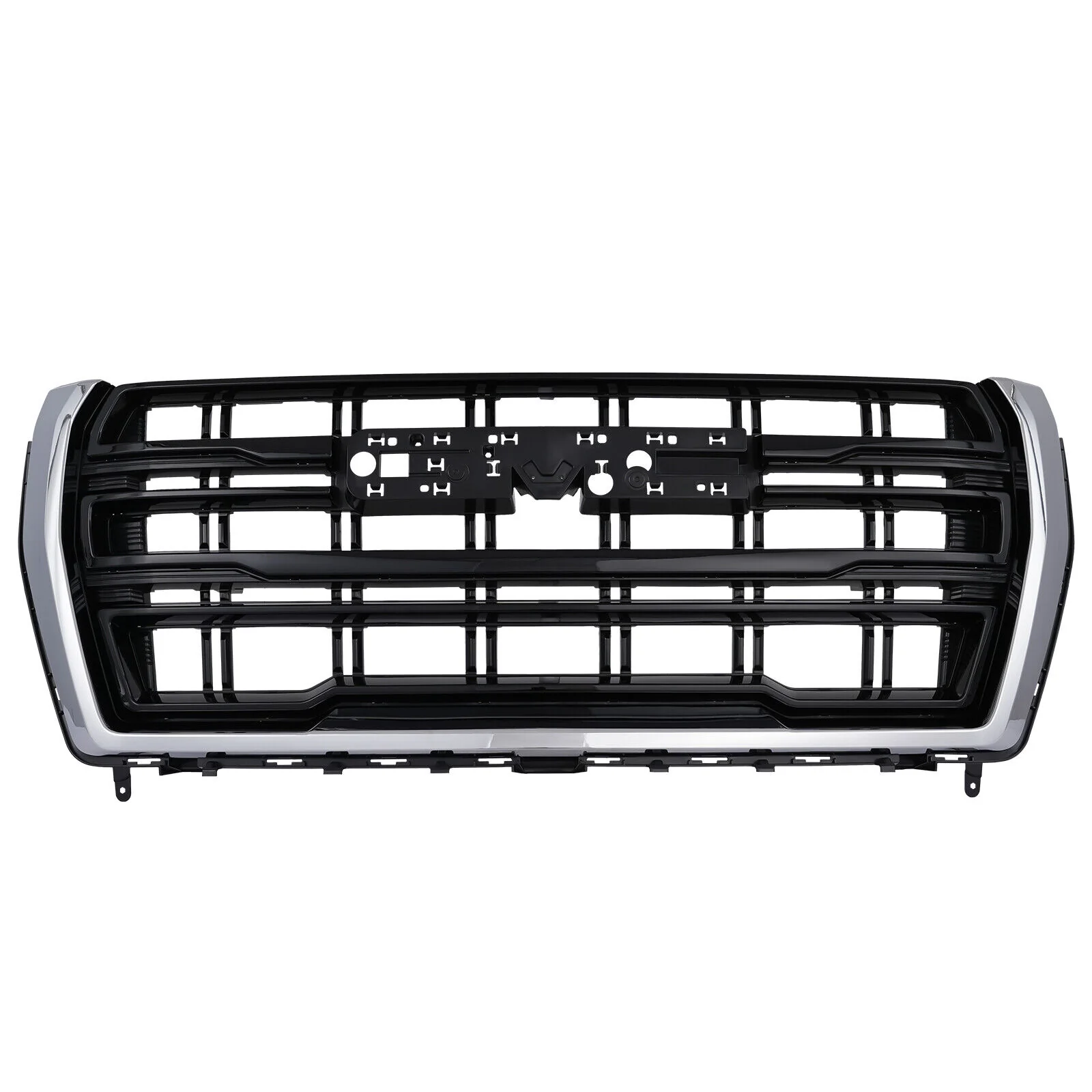 Chrome Black Front Upper Grill For 2021 2022 2023 GMC Yukon XL - Image 4