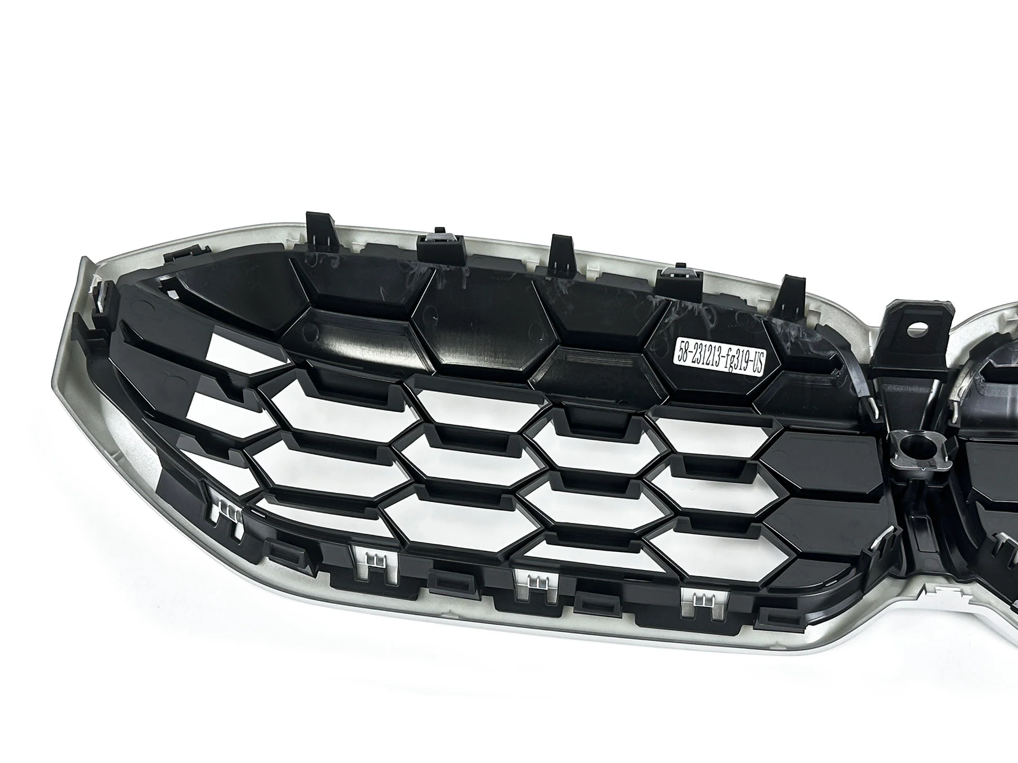 Chrome Diamond Front Grill Honeycomb for BMW G20 M340i 330i 2023 2024 - Image 11