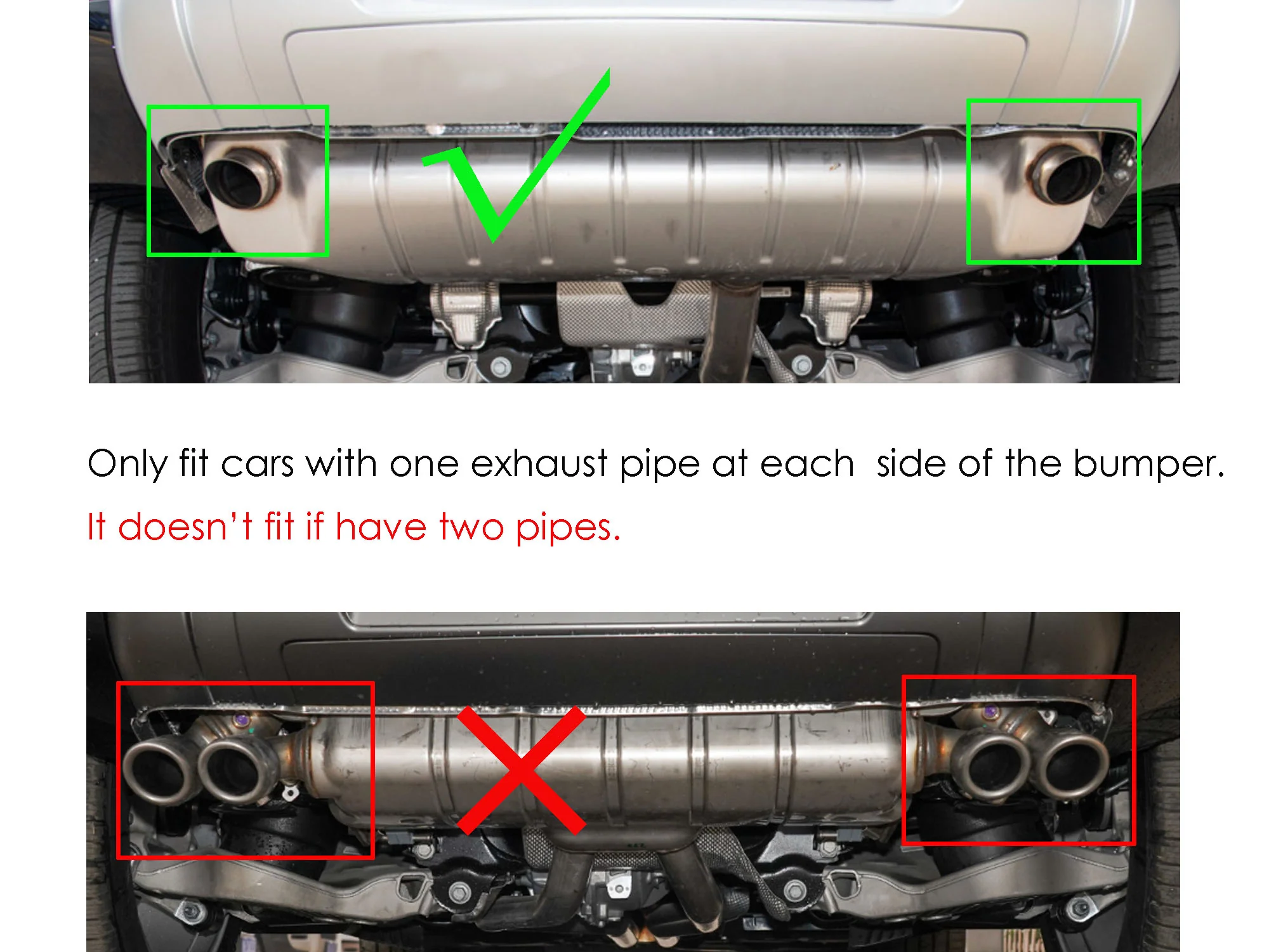 Pair For 2020+ Land Rover Defender 90/110 3.0L 2.0L Exhaust Muffler Tips Shiny Silver - Image 13