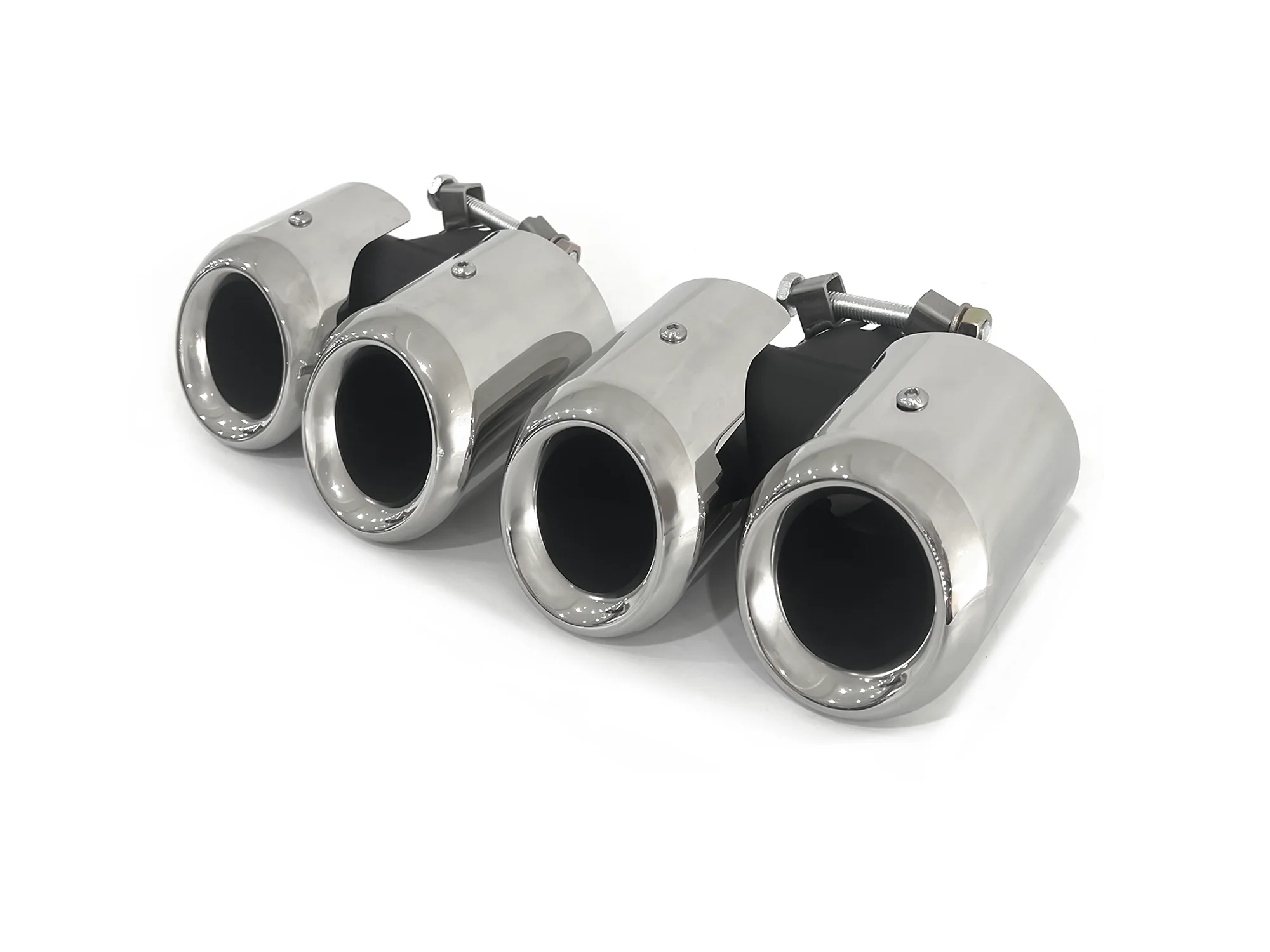 Pair For 2020+ Land Rover Defender 90/110 3.0L 2.0L Exhaust Muffler Tips Shiny Silver - Image 17