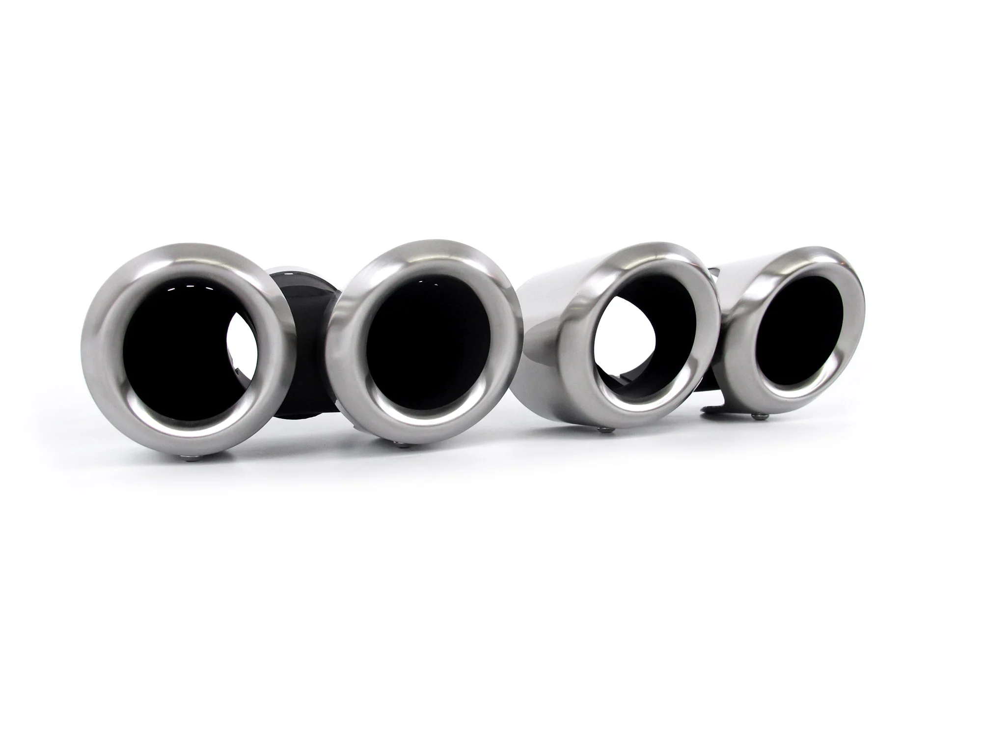 Pair For 2020+ Land Rover Defender 90/110 3.0L 2L Exhaust Muffler Tips Brushed - Image 16