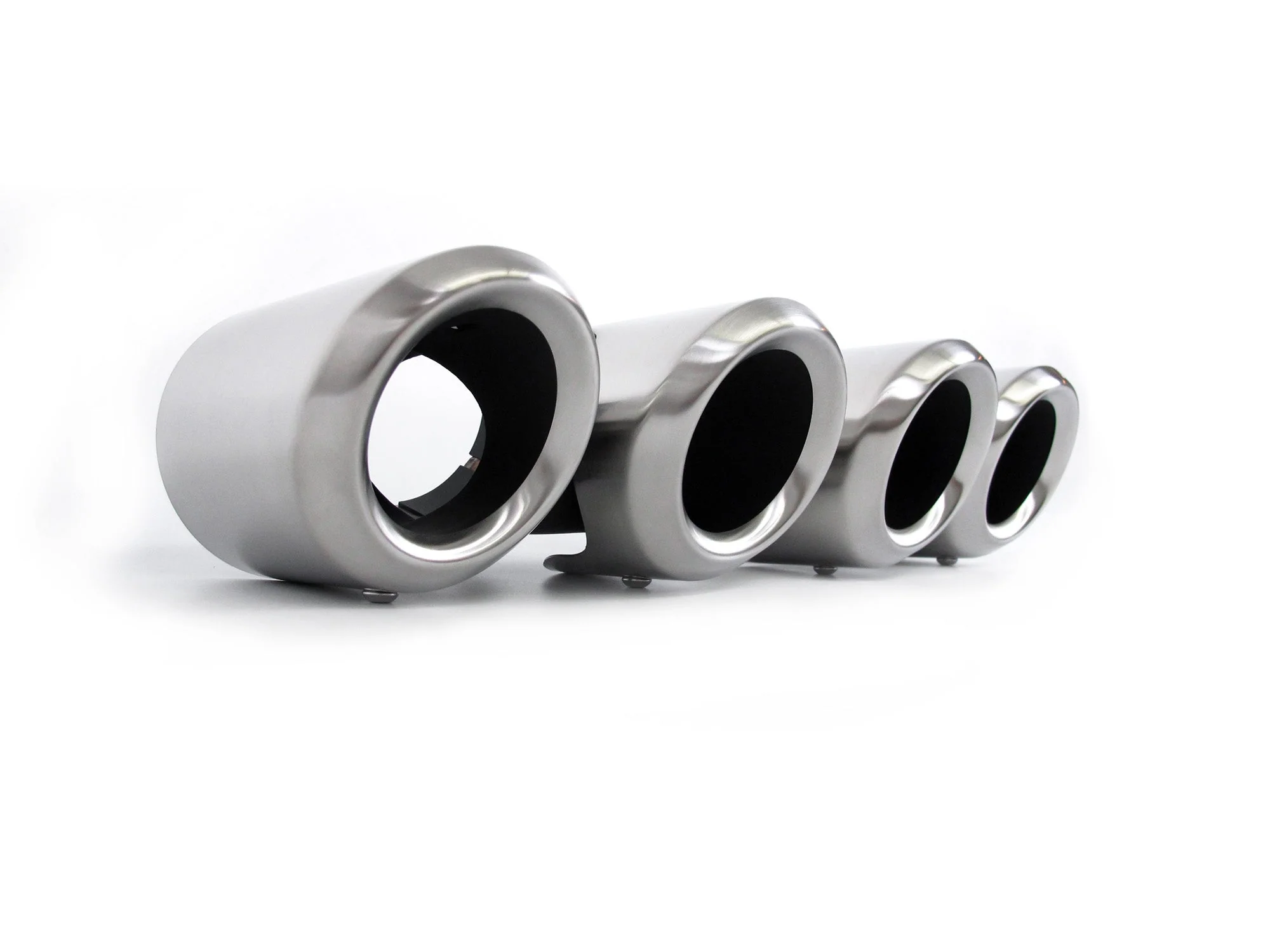 Pair For 2020+ Land Rover Defender 90/110 3.0L 2L Exhaust Muffler Tips Brushed - Image 6