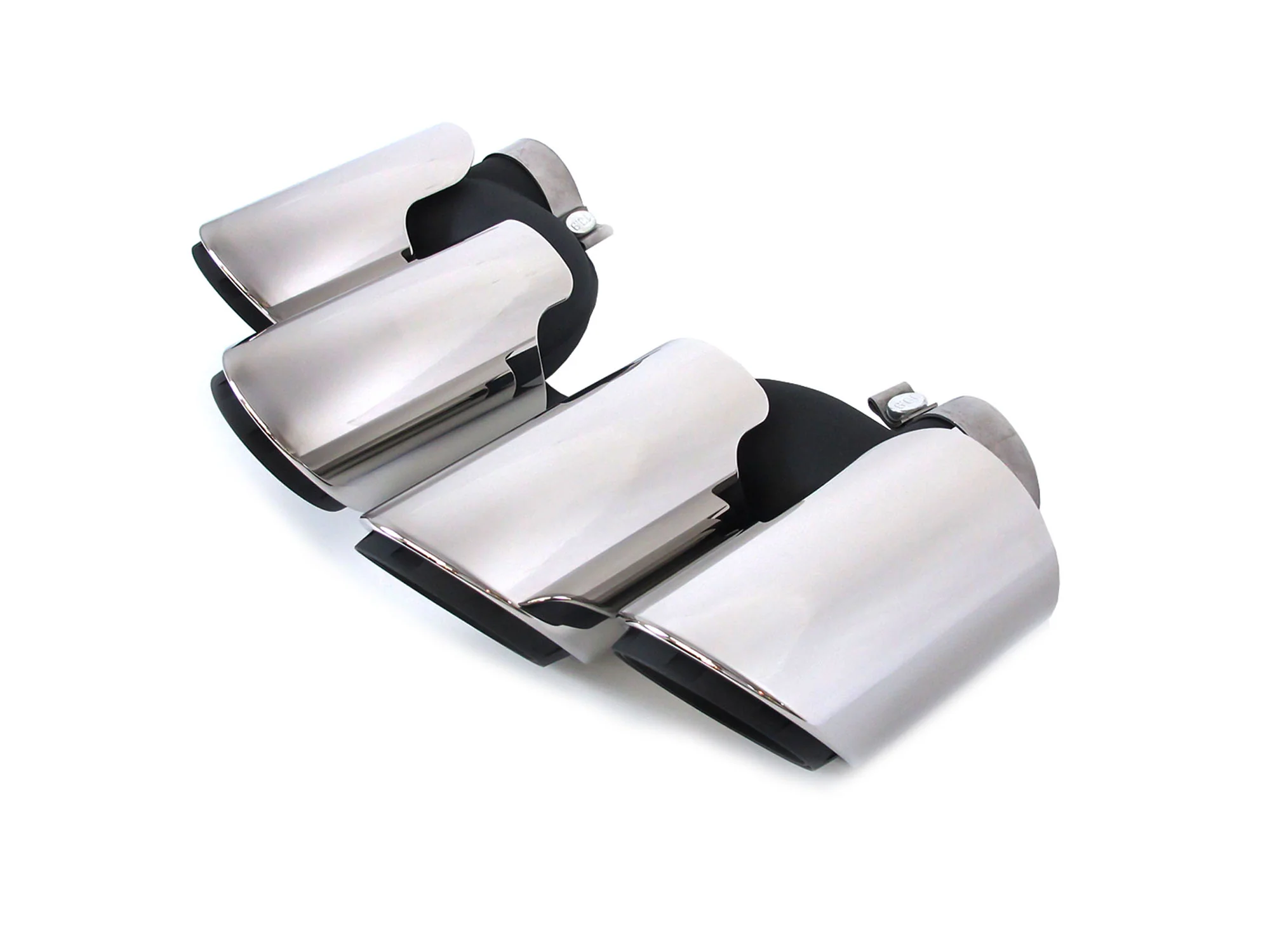 3-Layer Silver Sport Exhaust Tips Muffler Pipe For For Porsche Macan 2.0L 2019-2026 - Image 5