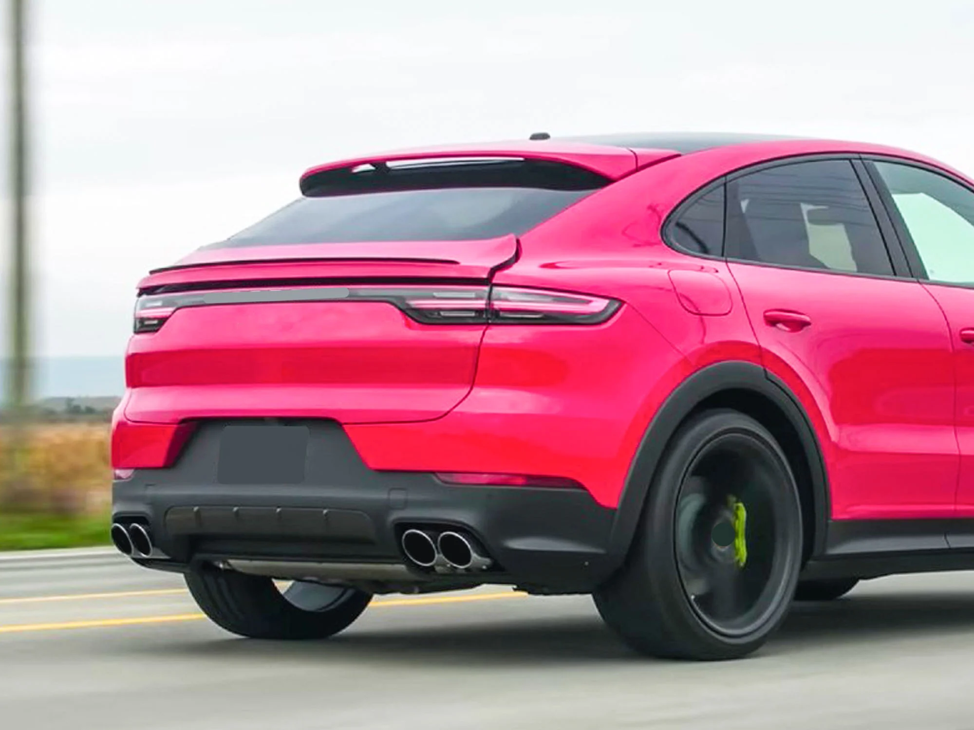 Chrome Exhaust Tips Sporty for Porsch Cayenne E-Hybrid 9Y0 9Y3 2019-2026 - Image 2