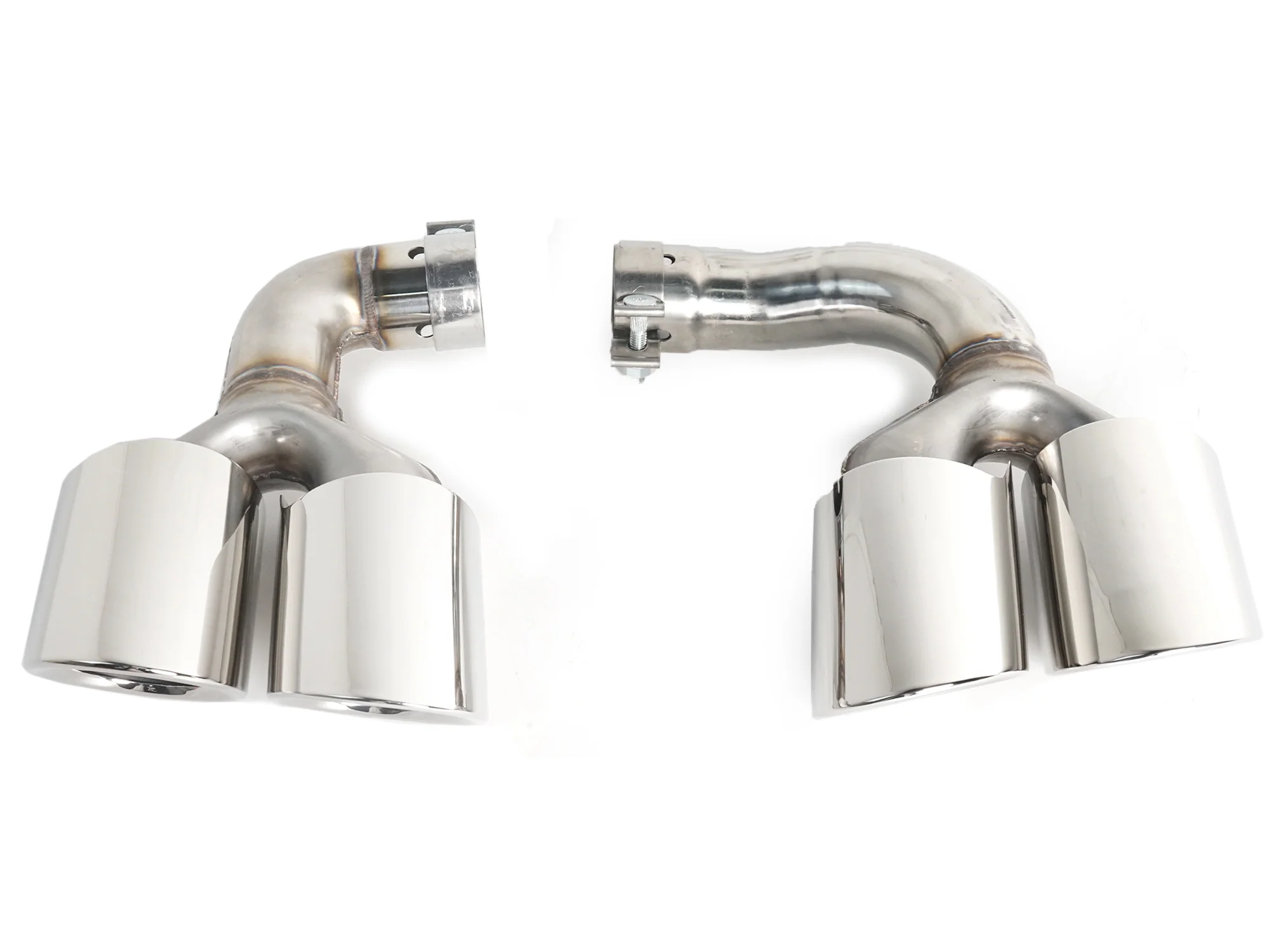 Chrome Exhaust Tips Sporty for Porsch Cayenne E-Hybrid 9Y0 9Y3 2019-2026 - Image 5