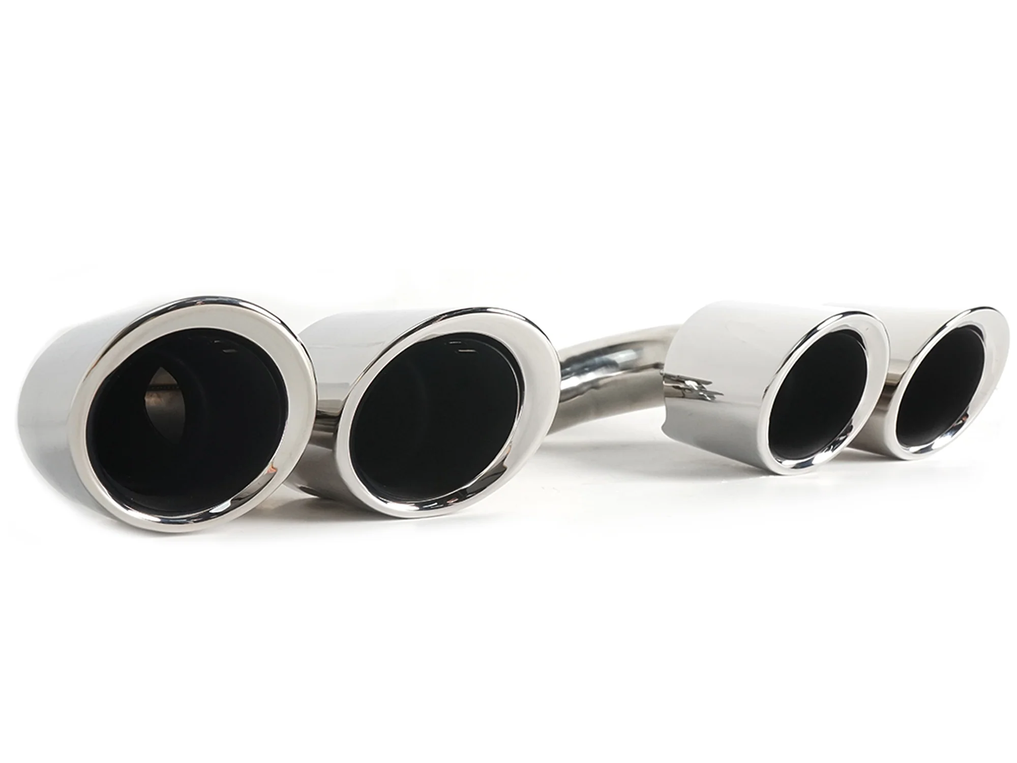 Chrome Exhaust Tips Sporty for Porsch Cayenne E-Hybrid 9Y0 9Y3 2019-2026 - Image 7