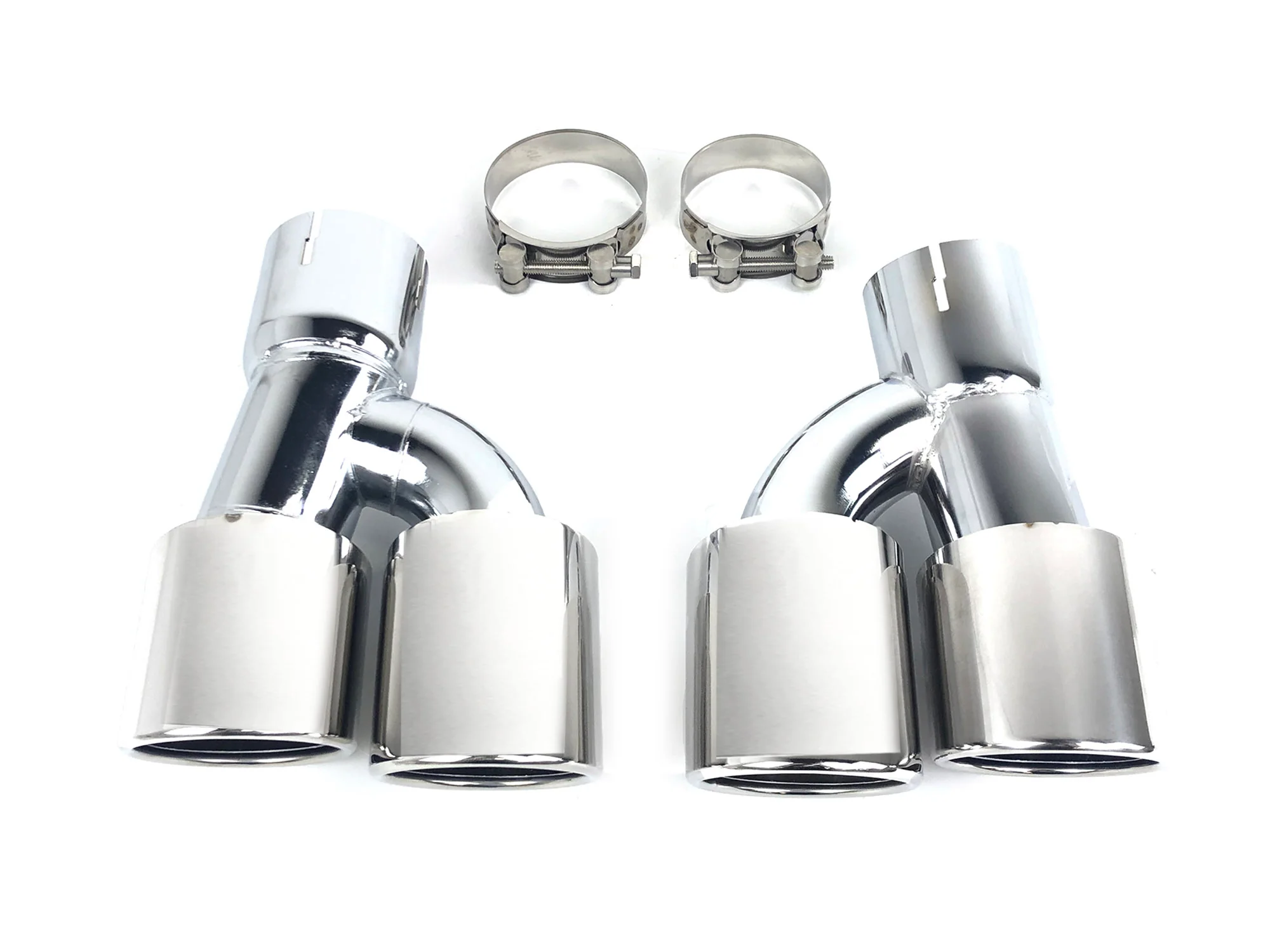 Chrome Exhaust Tips Upgrade for BMW G30 525i 528i 530i 540i M-Sport 2017-2019-2023 - Image 4