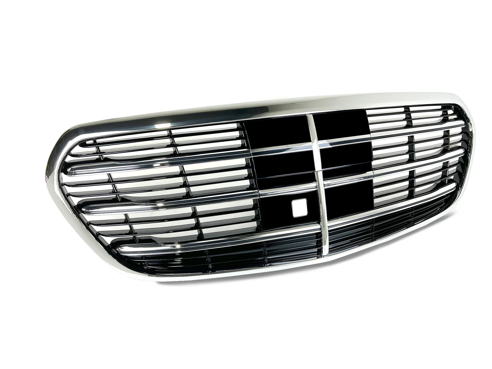 Chrome Front Bumper Grill for Mercedes W223 S400 S500 S450 S580 2021-2024 - Image 4