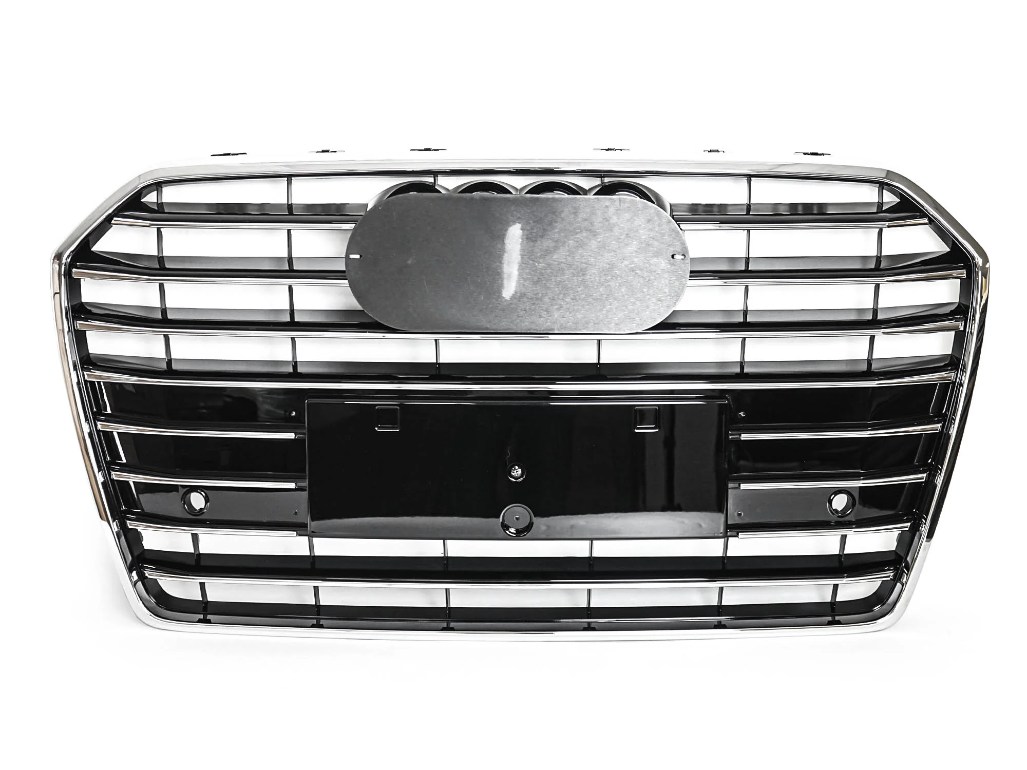 Chrome Front Bumper Grille S6 Style Fit for Audi A6/S6 C7 2016-2018 - Image 5