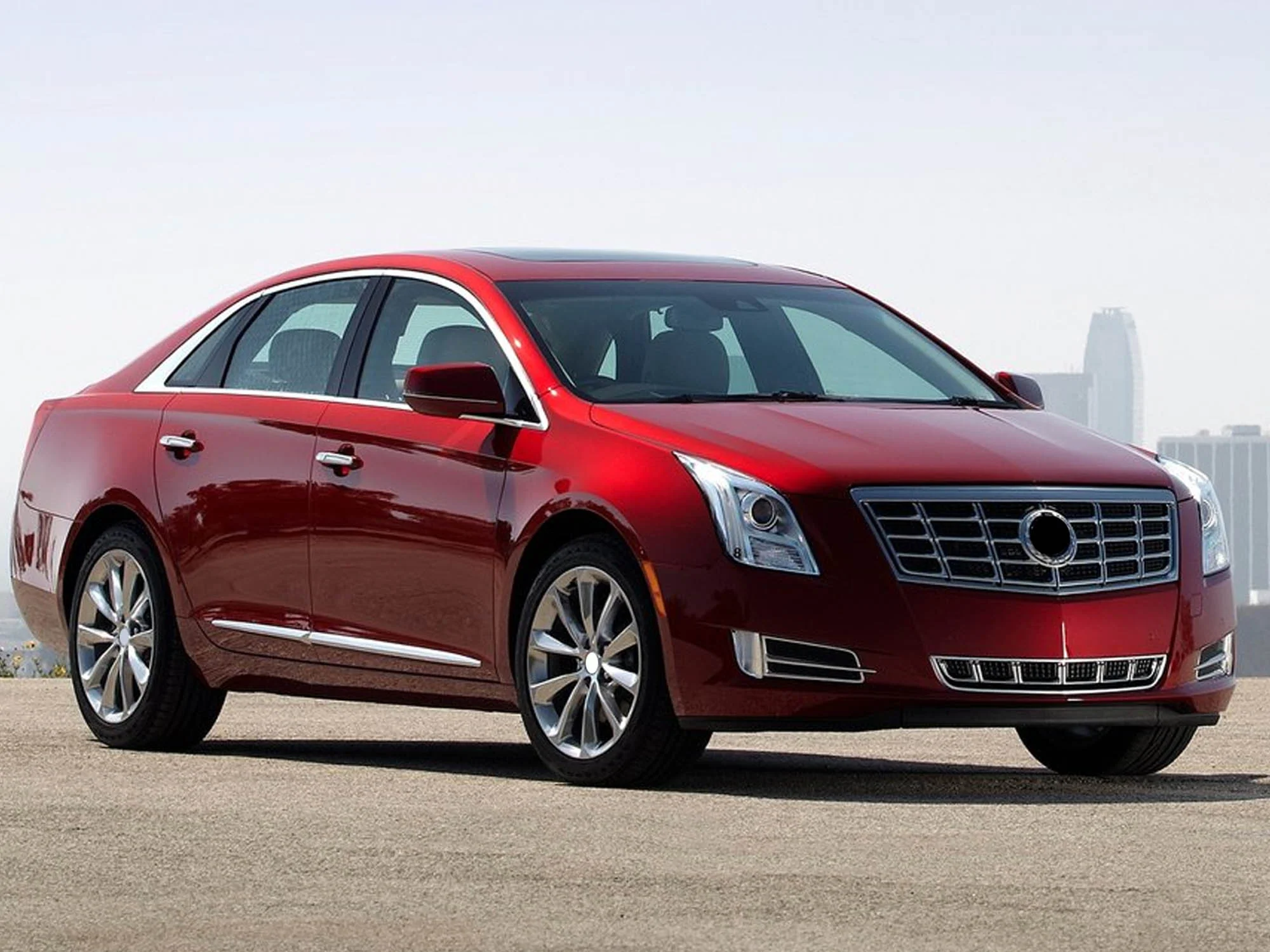 Chrome Luxury Front Upper Grill For Cadillac XTS 2013 2014 - 2017 No Camera Mount - Image 2