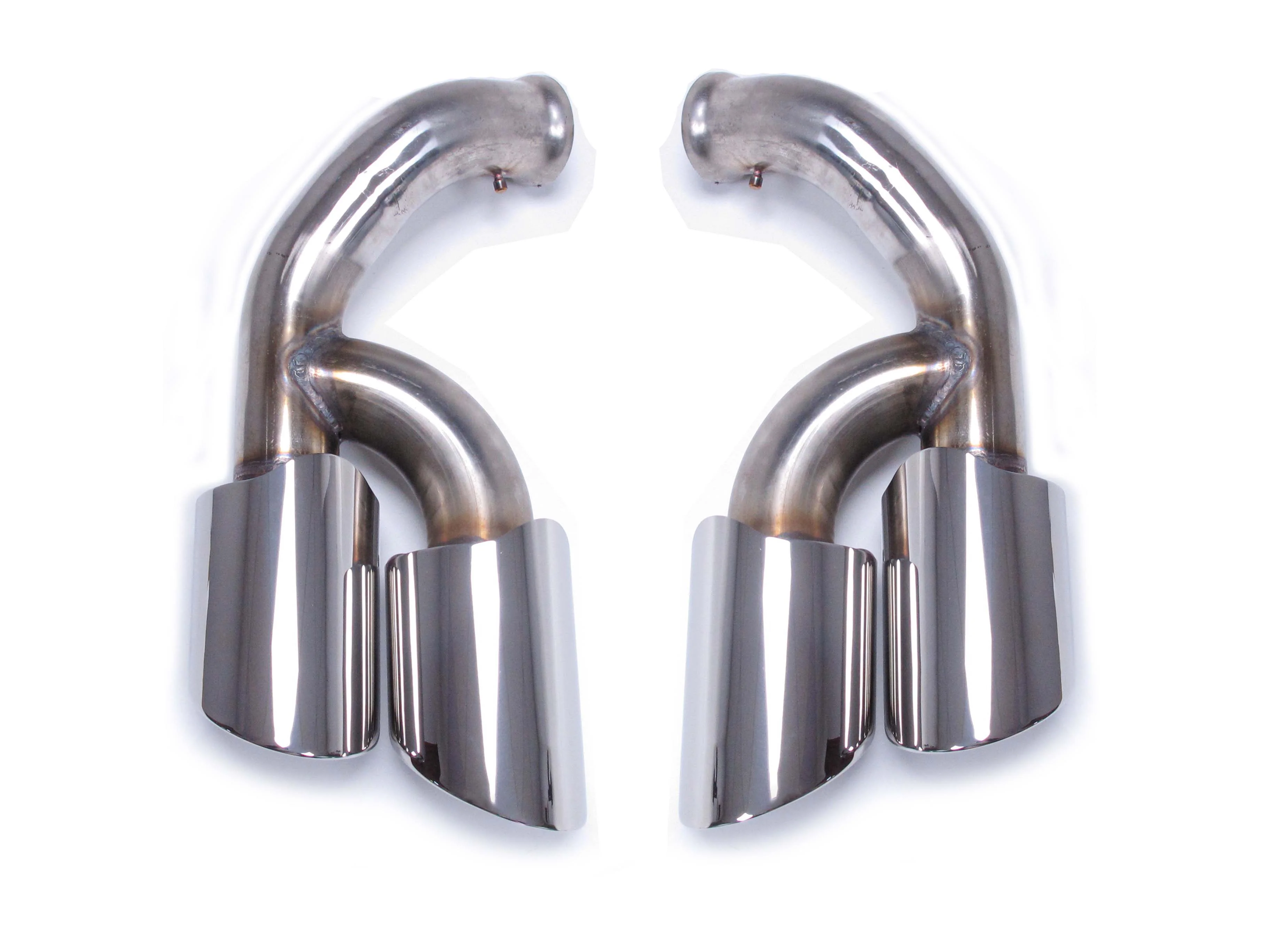 Shiny Silver Exhaust Tips Tailpipe For Porsche 958.2 Cayenne 92A 2015-2018 V6 V8 et97 - Image 5