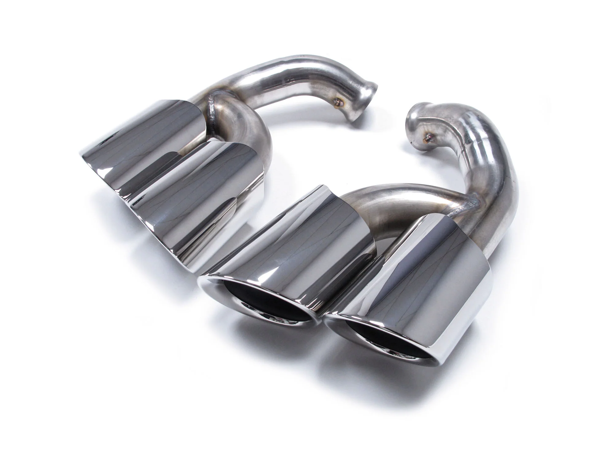 Shiny Silver Exhaust Tips Tailpipe For Porsche 958.2 Cayenne 92A 2015-2018 V6 V8 et97 - Image 6