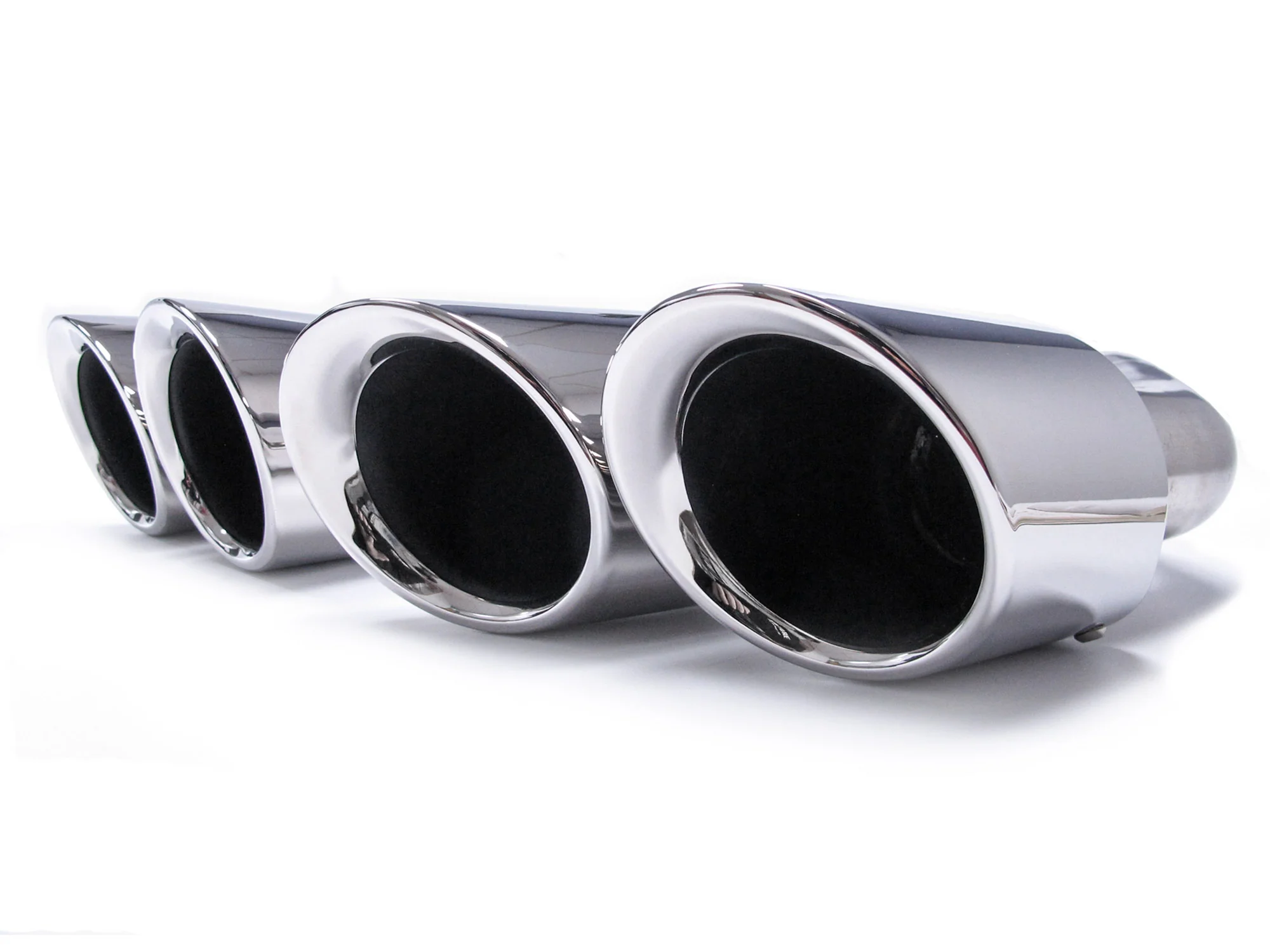 Shiny Silver Exhaust Tips Tailpipe For Porsche 958.2 Cayenne 92A 2015-2018 V6 V8 et97 - Image 8