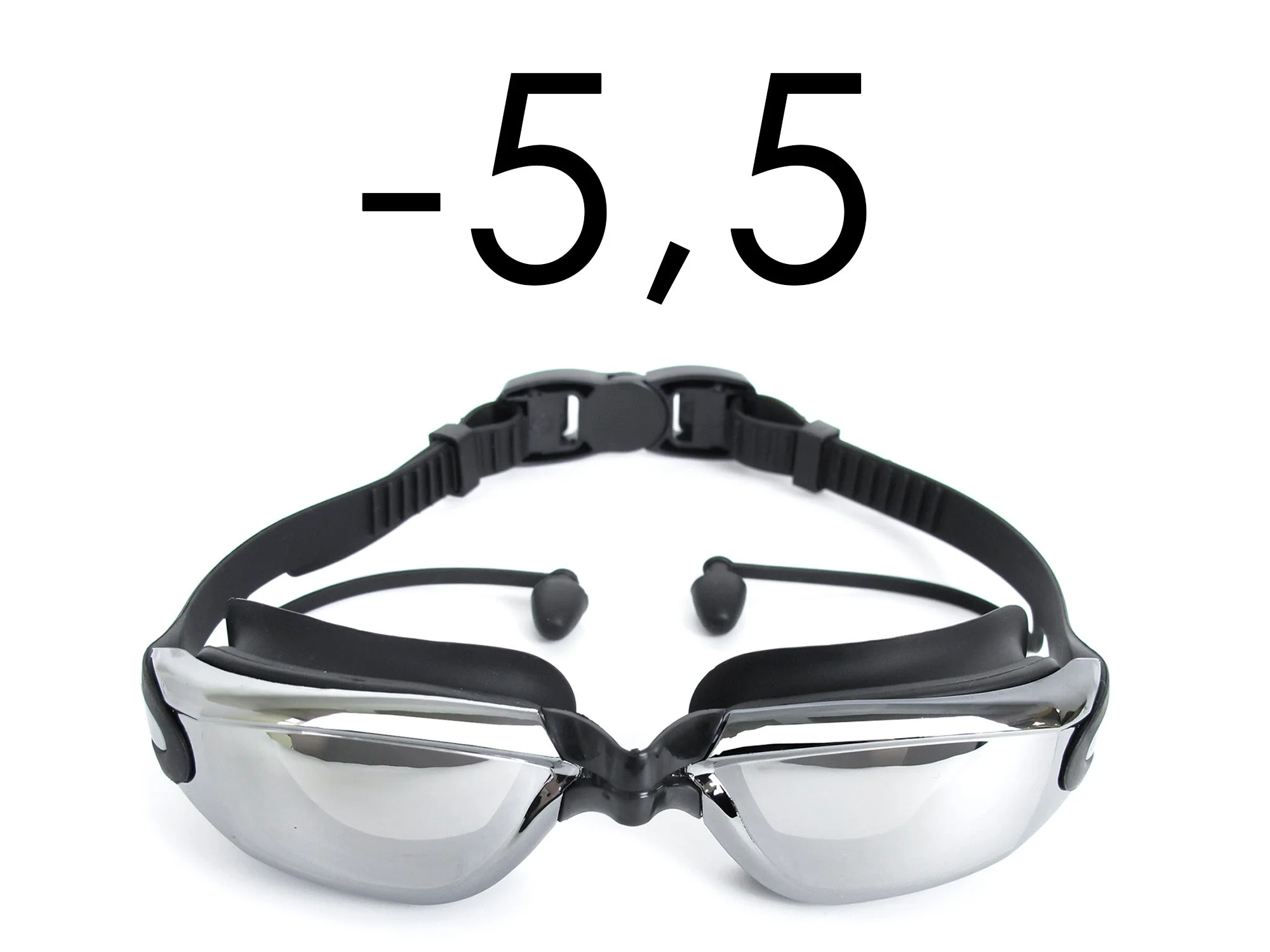 Comfortable Swimming Goggles with UV Anti-Fog Swim Glasses Adjustable -1.5 to -8 - Image 22