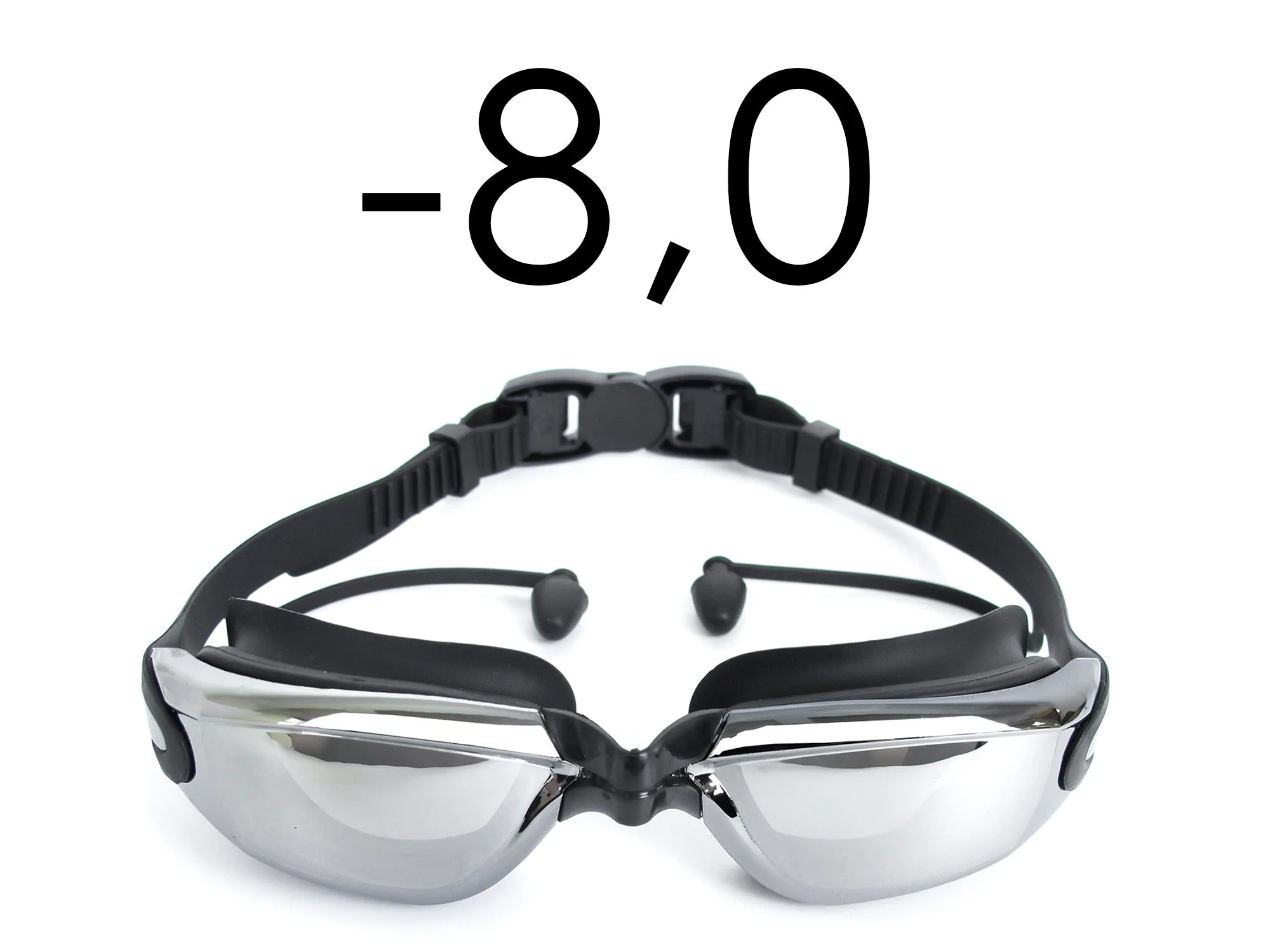 Comfortable Swimming Goggles with UV Anti-Fog Swim Glasses Adjustable -1.5 to -8 - Image 25