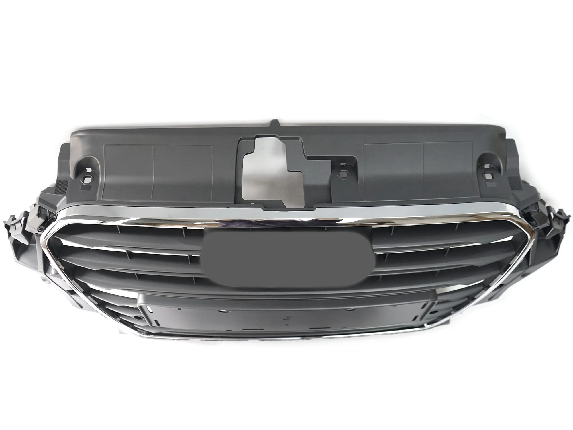 Dark Grey Front Bumper Grille w/ Chrome Frame For Audi A3 S3 8V 2014–2016 - Image 6