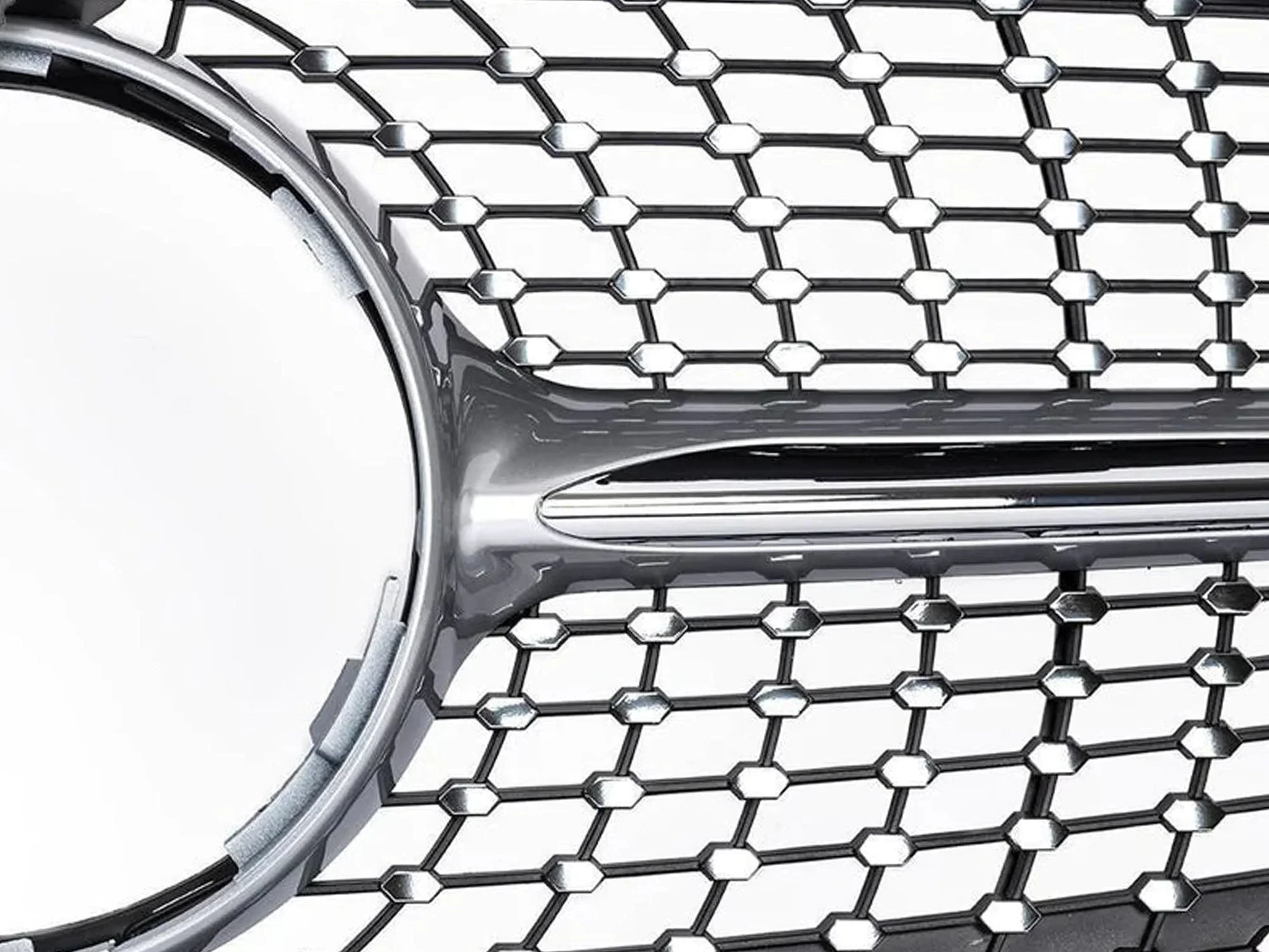 Diamond Front Bumper Grill For Mercedes W205 C205 C250 C300 C43 2015-2018 - Image 11