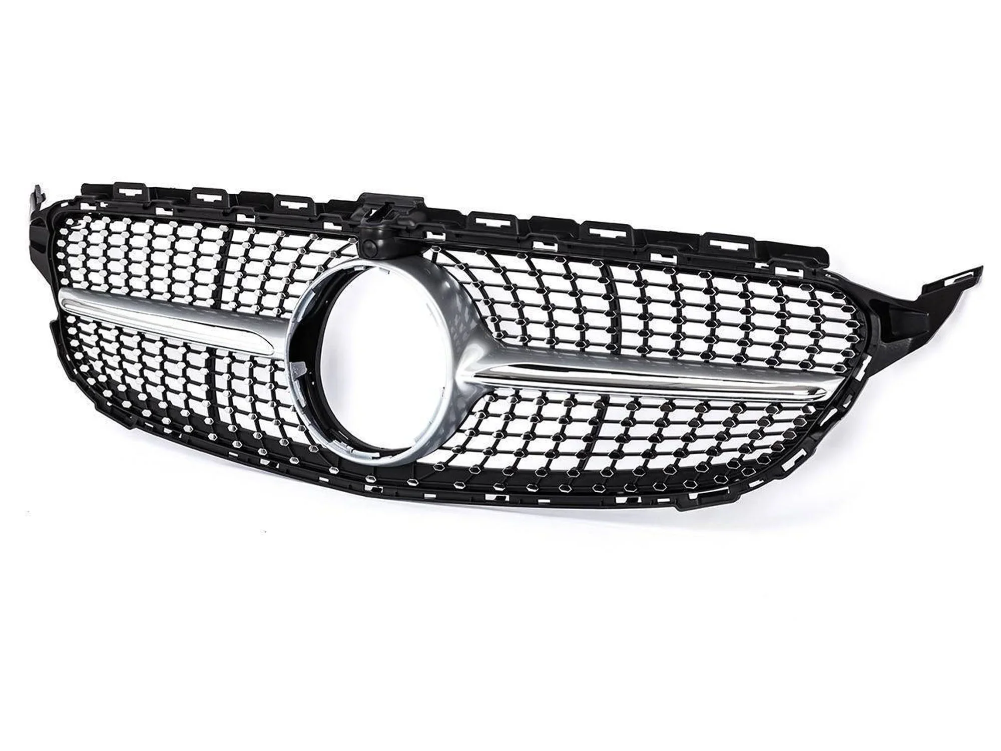 Diamond Front Bumper Grill For Mercedes W205 C205 C250 C300 C43 2015-2018 - Image 8