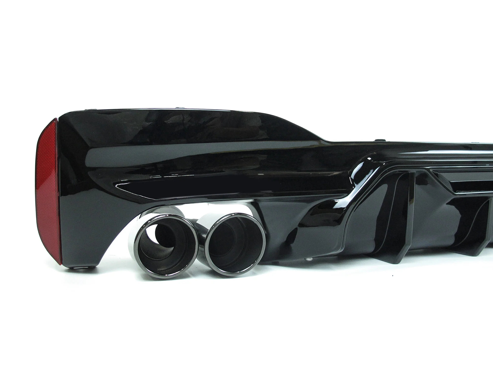 MP Style Gloss Black Diffuser + Twin Exhaust Tips For BMW G30 530i 540i M Sport 2017–2023 - Image 5