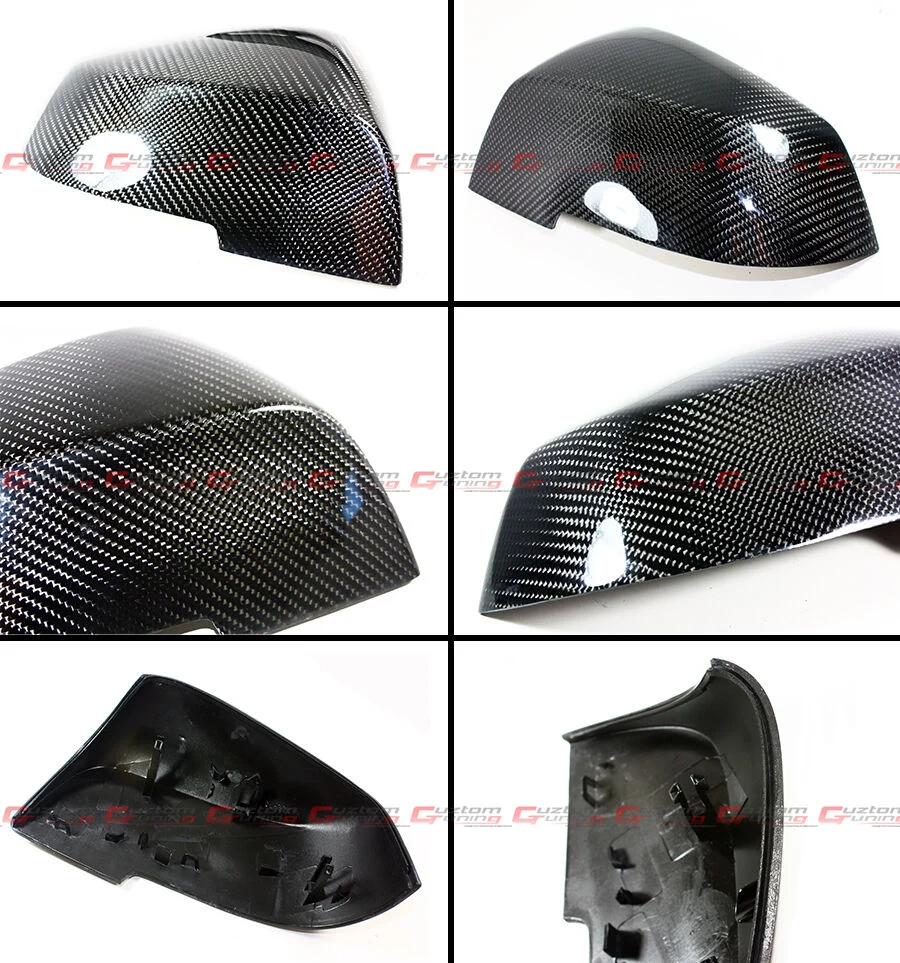 Replacement Carbon Fiber Mirror Caps Cover Fit For BMW E84 F20 F22 F30 F32 F33 F36 - Image 2
