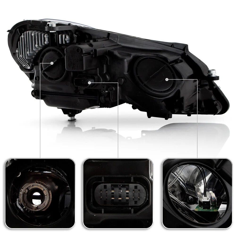 Driver Left Side For 2010-2013 Mercedes Benz W212 E350 E550 4-Door HID w/AFS Projector Headlight - Image 4