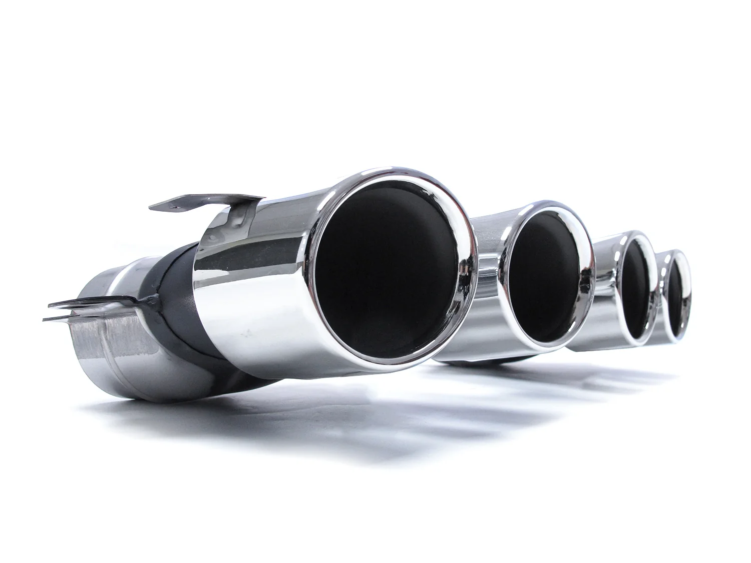 Rear Diffuser + Silver Exhaust Tips for Mercedes E W213 Sedan E300 E400 E550 AMG 2017-2020 di30 - Image 9
