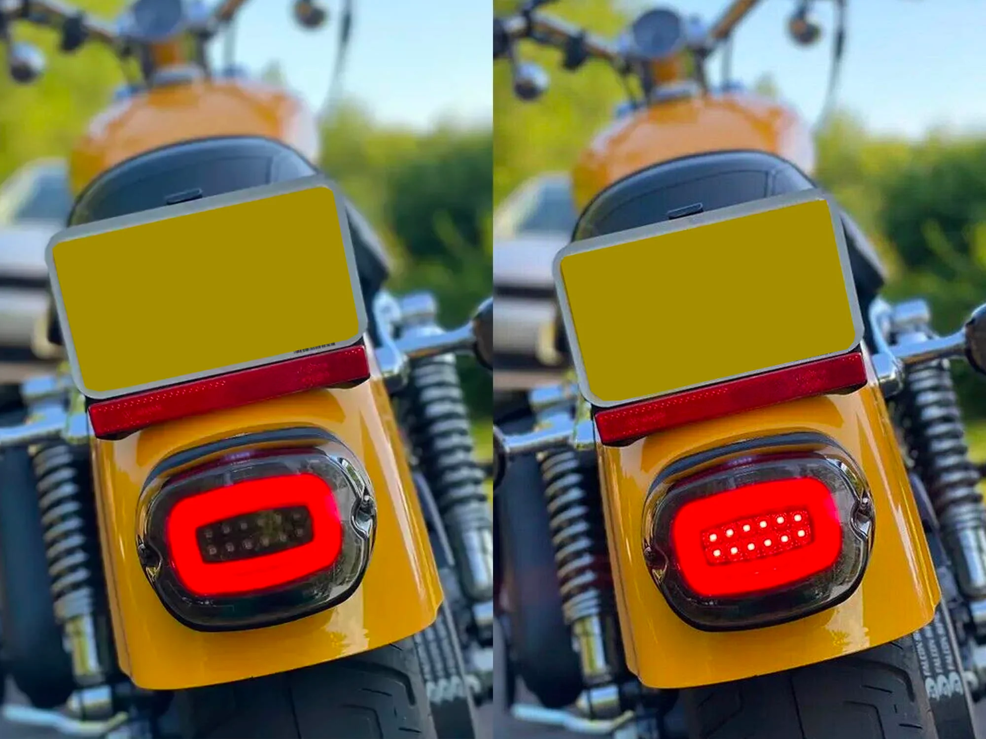 Eagle Lights Layback LED Tail Light Brake & Turn Signal for Harley Softail Sportster - Image 2