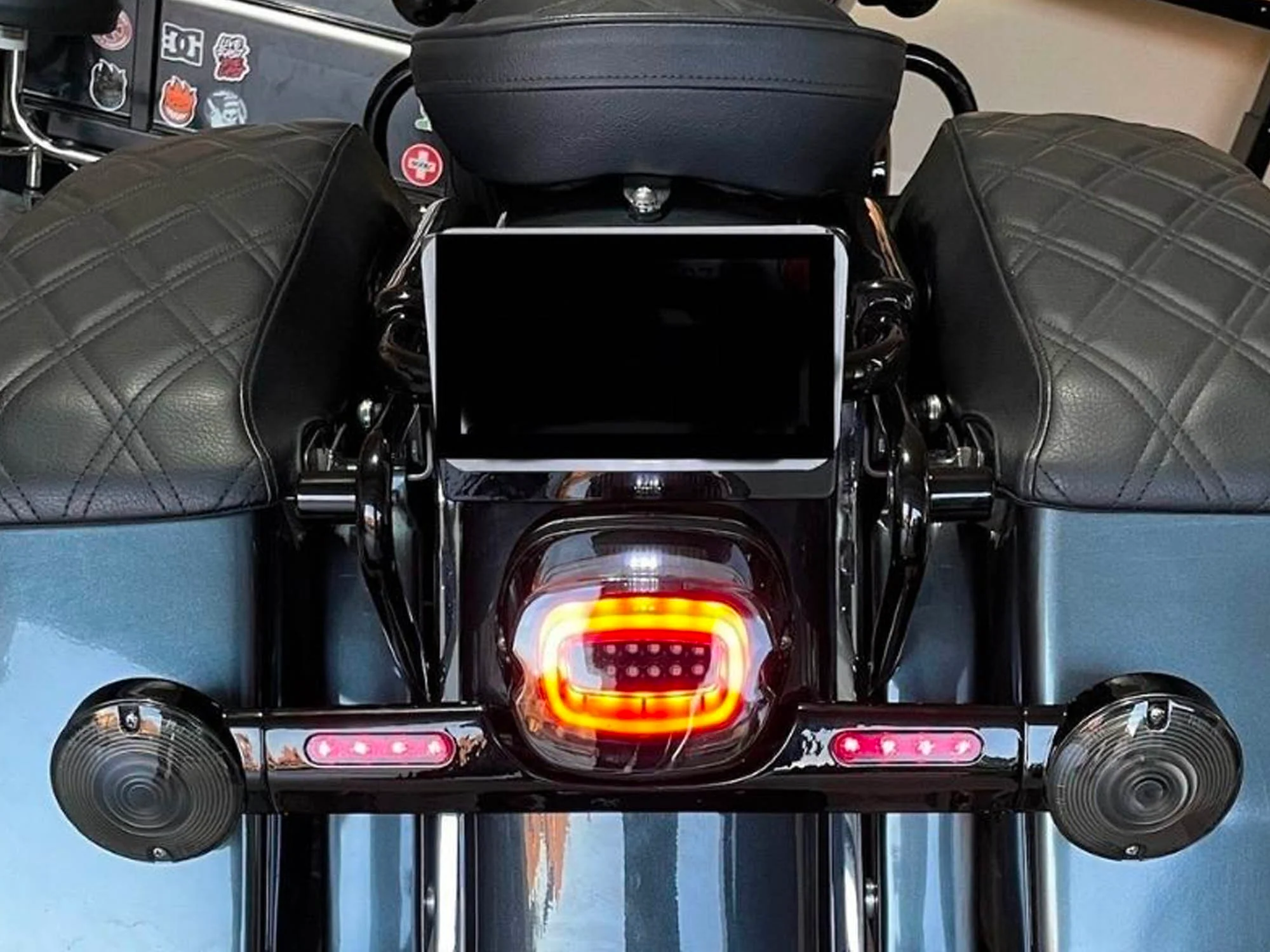 Eagle Lights Layback LED Tail Light Brake & Turn Signal for Harley Softail Sportster - Image 4