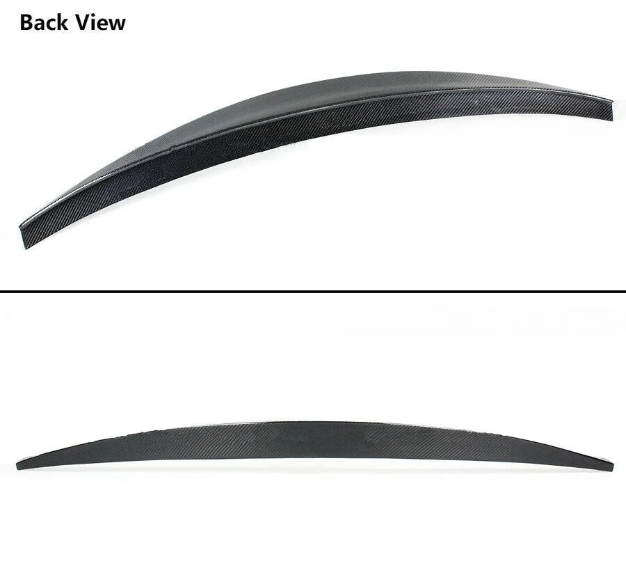 Real Carbon Fiber Trunk Spoiler Wing For AUDI A4 B8 Sedan 2009-2012 - Image 2