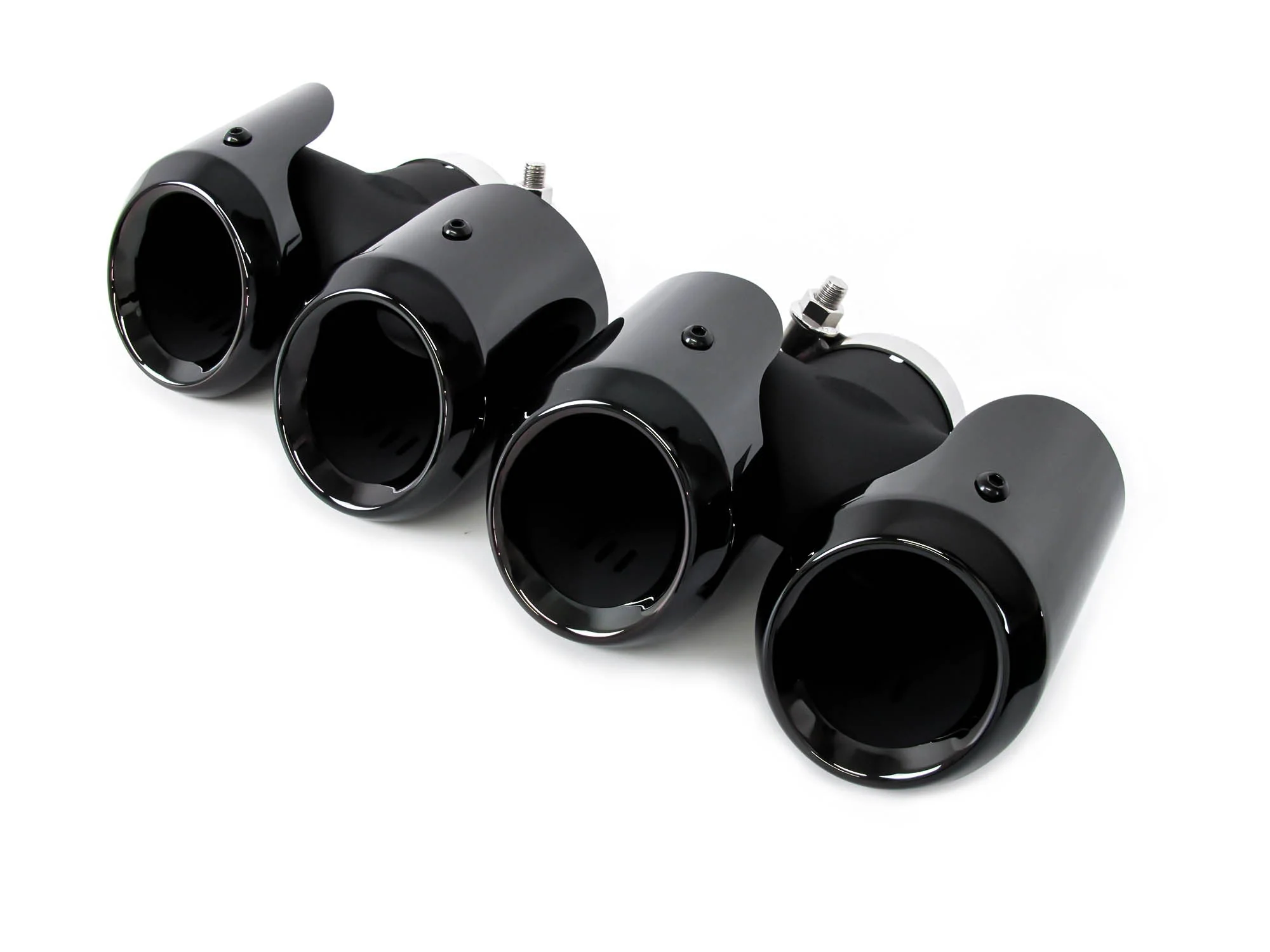 Pair For 2020+ Land Rover Defender 90 110 3.0L 2.0L Exhaust Pipes Muffler Tips Gloss Black - Image 10