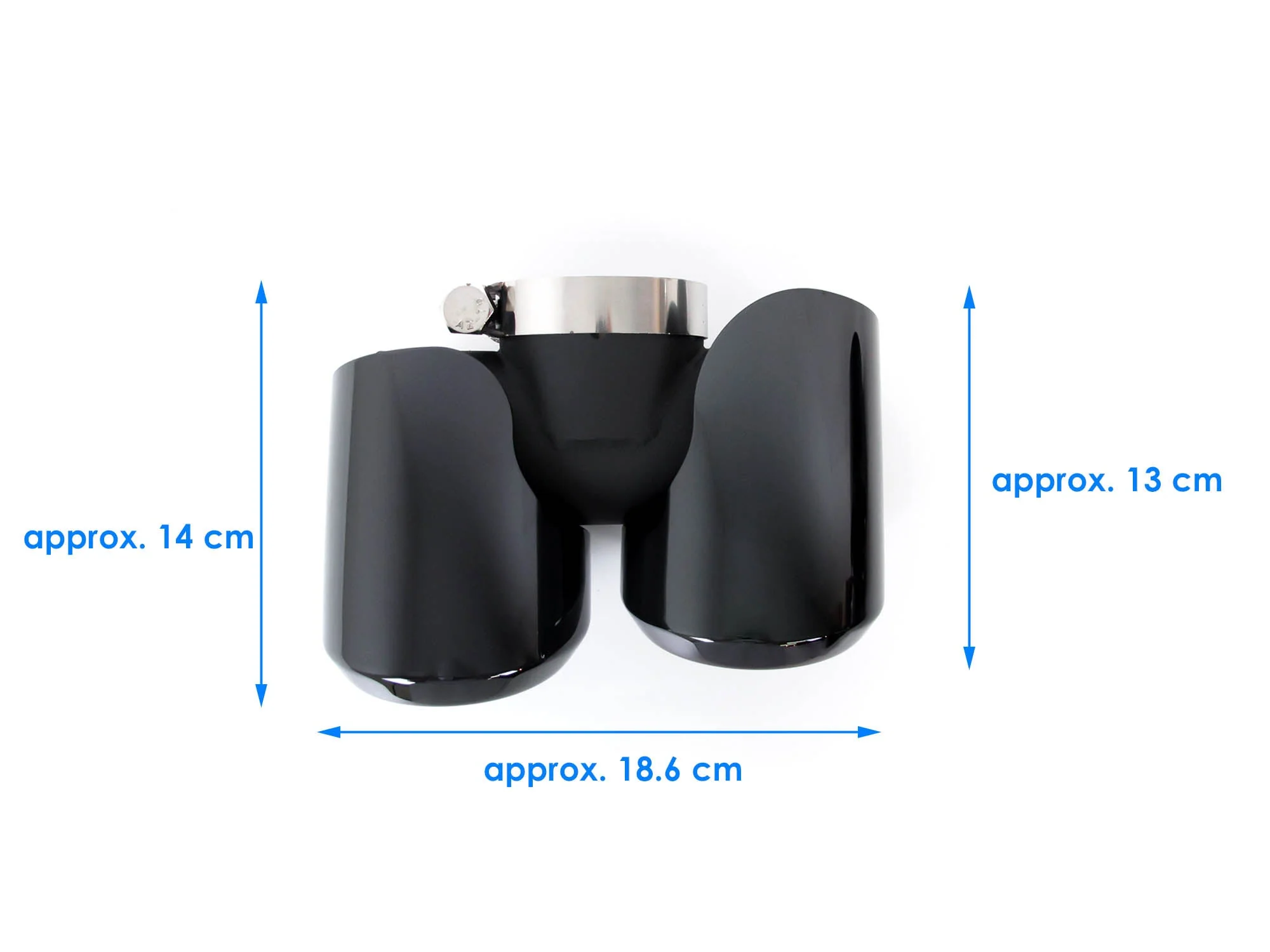 Pair For 2020+ Land Rover Defender 90 110 3.0L 2.0L Exhaust Pipes Muffler Tips Gloss Black - Image 13