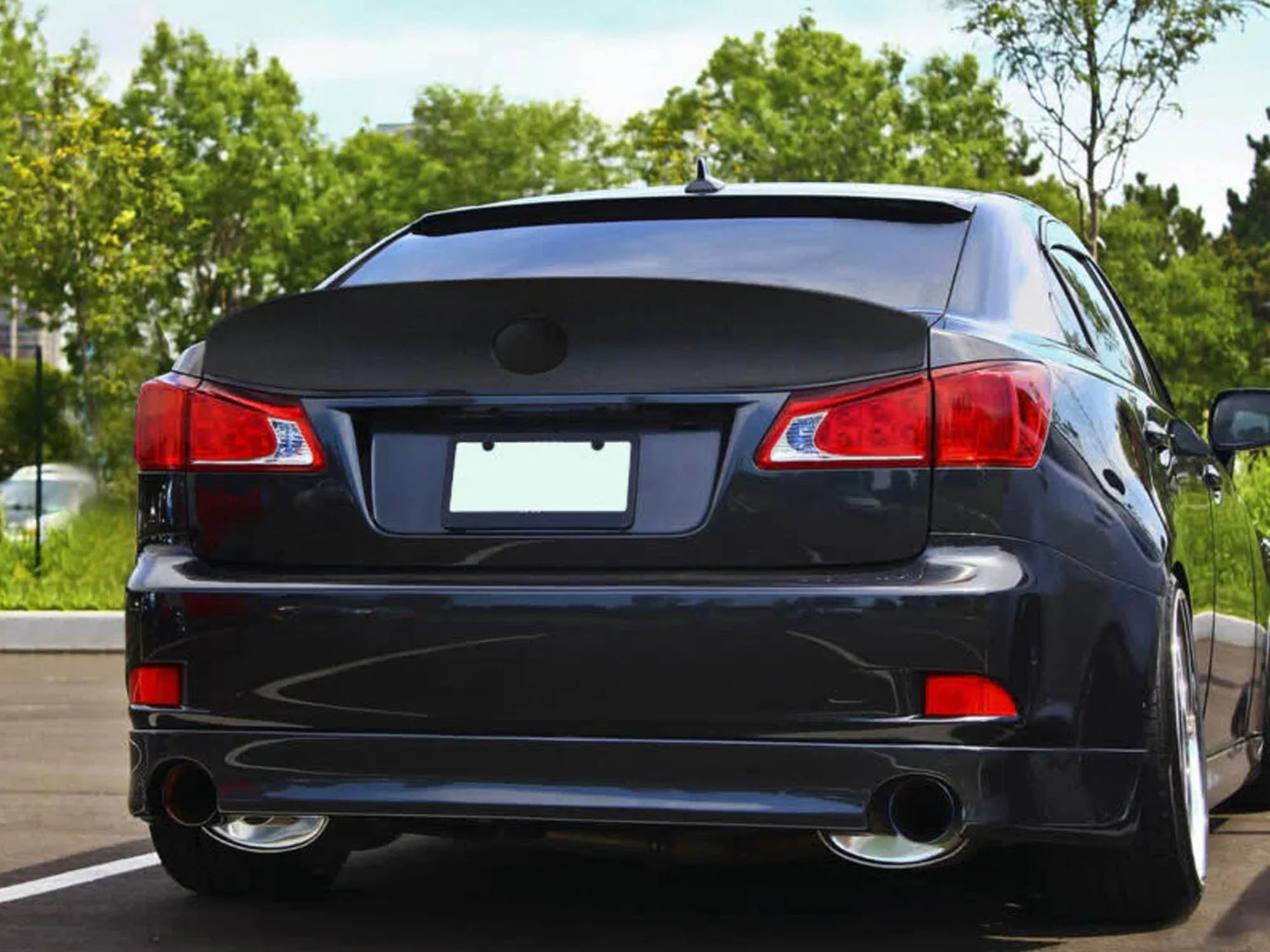 Matte Black Rear Trunk Spoiler For Lexus IS250 IS350 IS-F Sedan 2006-2013 - Image 2