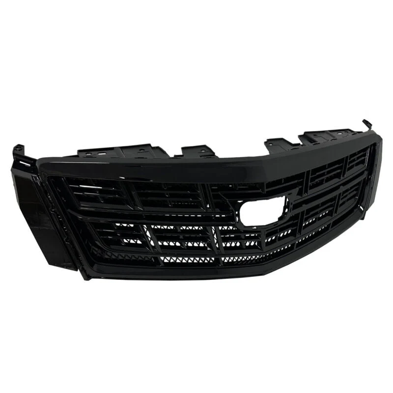 Black Front Upper Grille + Bumper Lower Grill For  Cadillac XTS 2013-2017 w/o Camera - Image 5