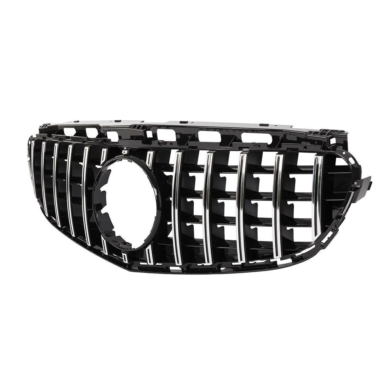 GT Style Front Bumper Grille for 2014-2016 Mercedes-Benz E-Class W212 E350 E400 E550 Sedan - Image 4