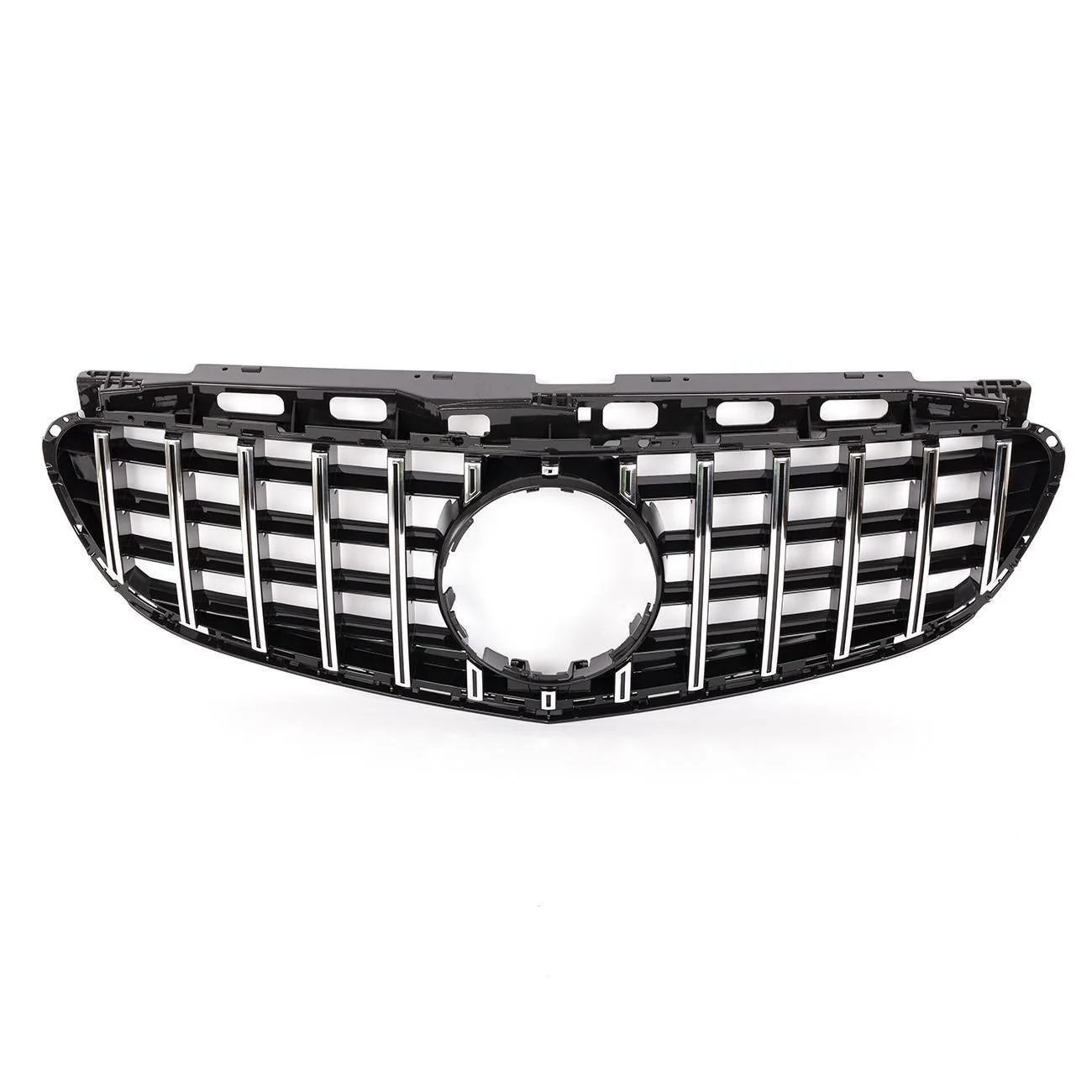 GT Style Front Bumper Grille for 2014-2016 Mercedes-Benz E-Class W212 E350 E400 E550 Sedan - Image 5
