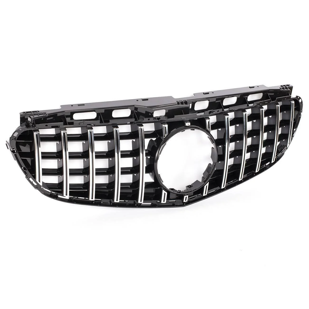 GT Style Front Bumper Grille for 2014-2016 Mercedes-Benz E-Class W212 E350 E400 E550 Sedan - Image 6