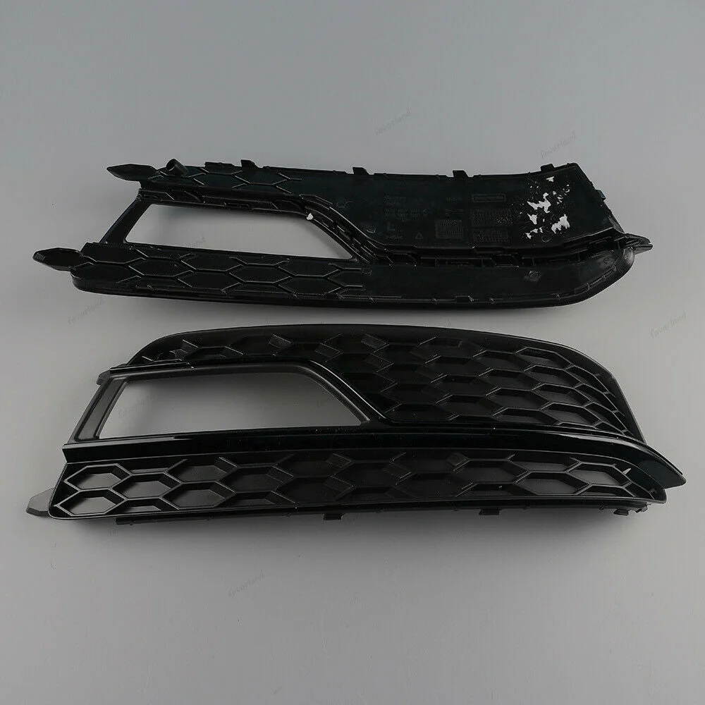 Pair L+R Front Fog Light Grille Cover for Audi A5 B8.5 S-line S5 8T 2013-2016 - Image 4