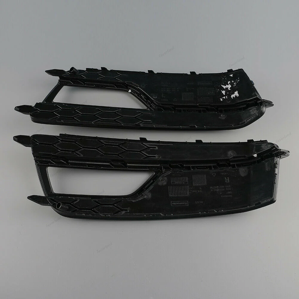 Pair L+R Front Fog Light Grille Cover for Audi A5 B8.5 S-line S5 8T 2013-2016 - Image 5