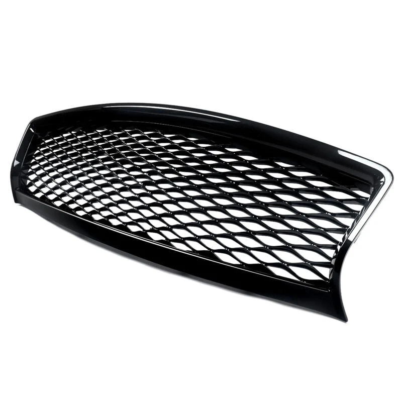 Gloss Black Front Bumper Grill Honeycomb For Inifniti Q50 2014-2017 - Image 10