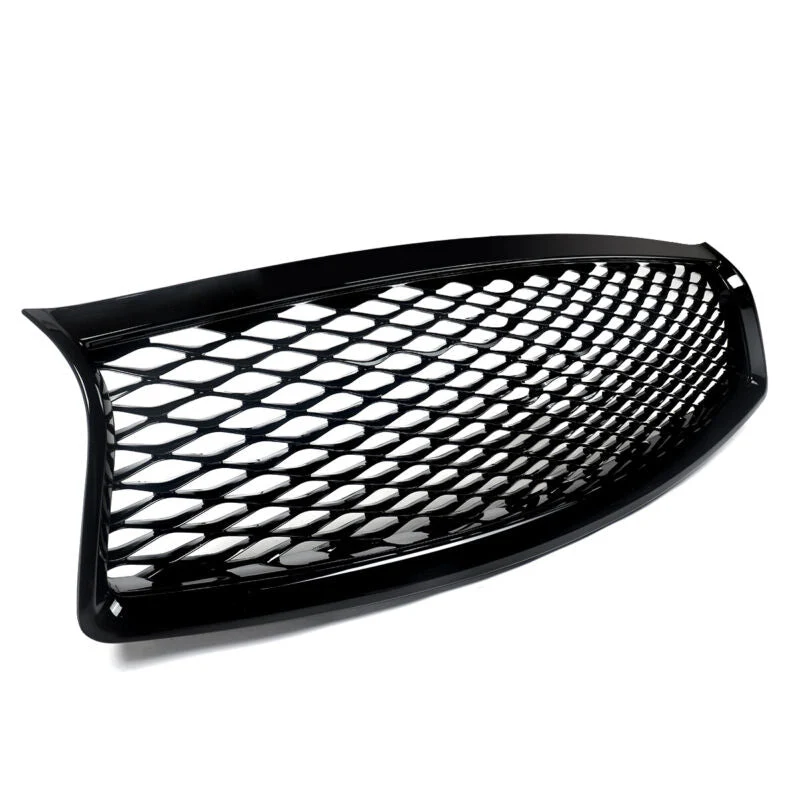 Gloss Black Front Bumper Grill Honeycomb For Inifniti Q50 2014-2017 - Image 15