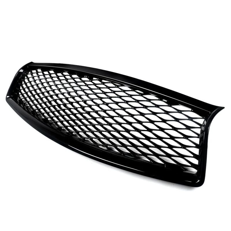 Gloss Black Front Bumper Grill Honeycomb For Inifniti Q50 2014-2017 - Image 16