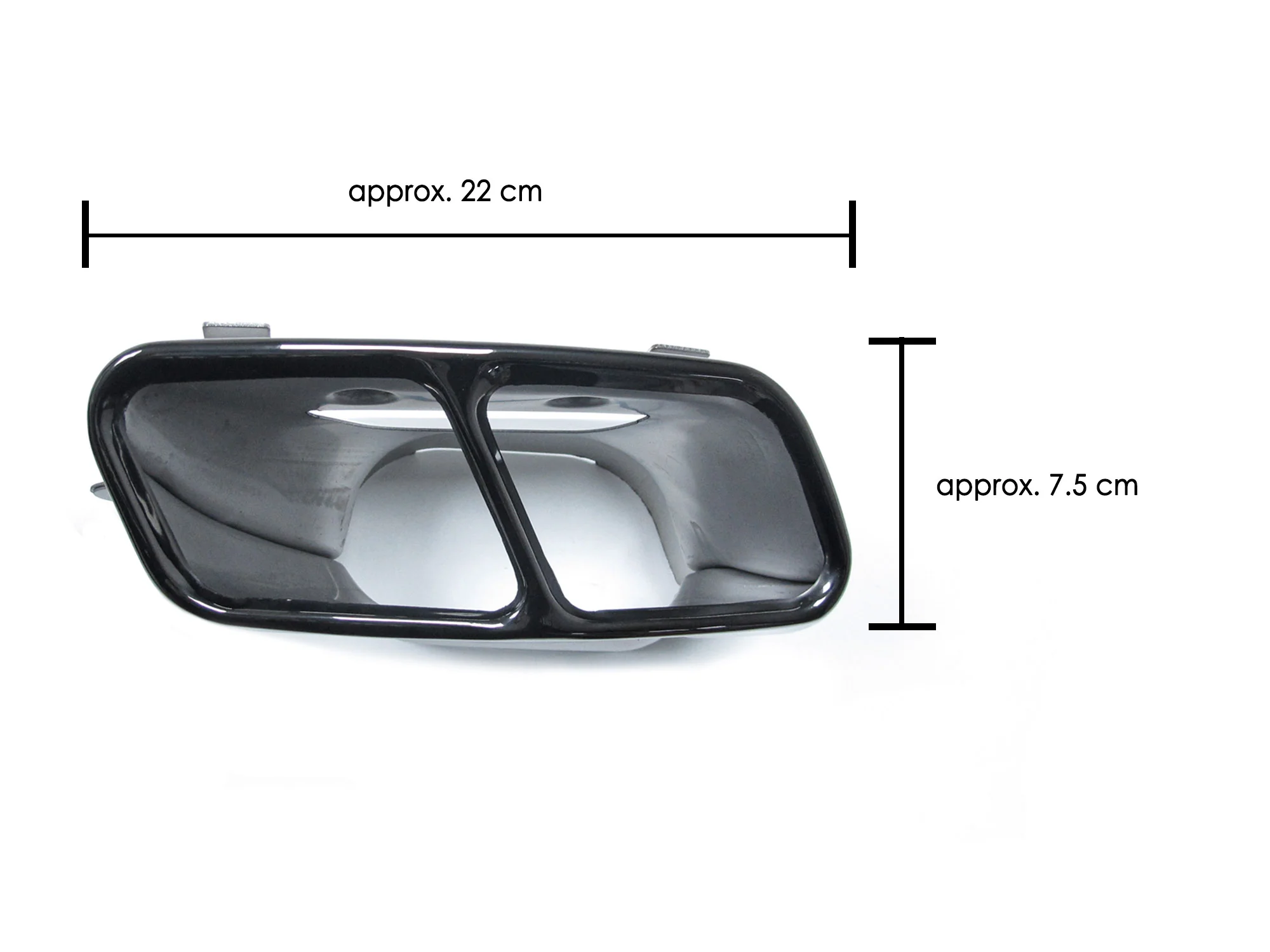 Fit For Mercedes Benz W117 CLA250 2017-2019 Rear Bumper Diffuser Lip W Exhaust Tailpipes Gloss Black - Image 14