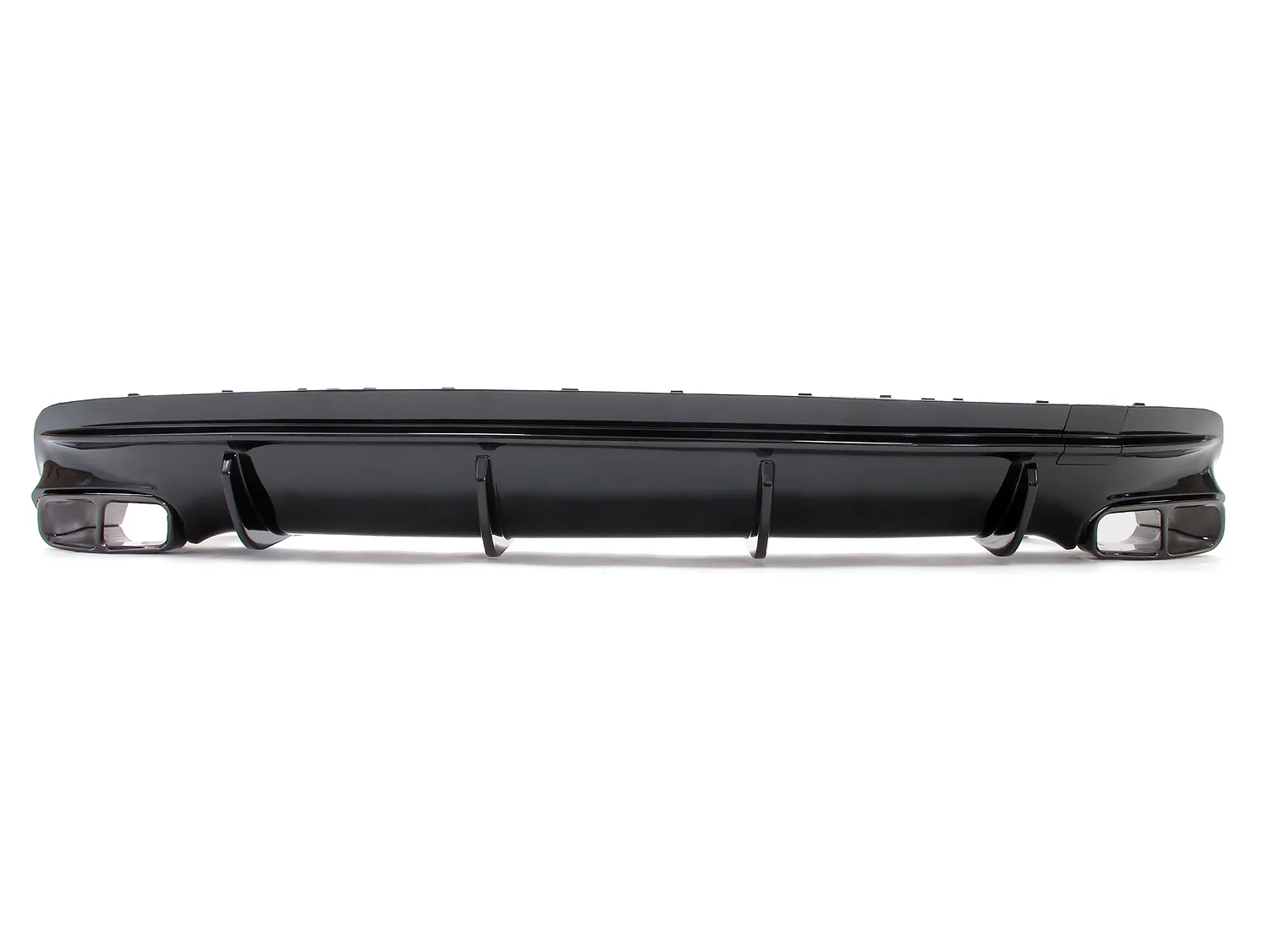 Fit For Mercedes Benz W117 CLA250 2017-2019 Rear Bumper Diffuser Lip W Exhaust Tailpipes Gloss Black - Image 7