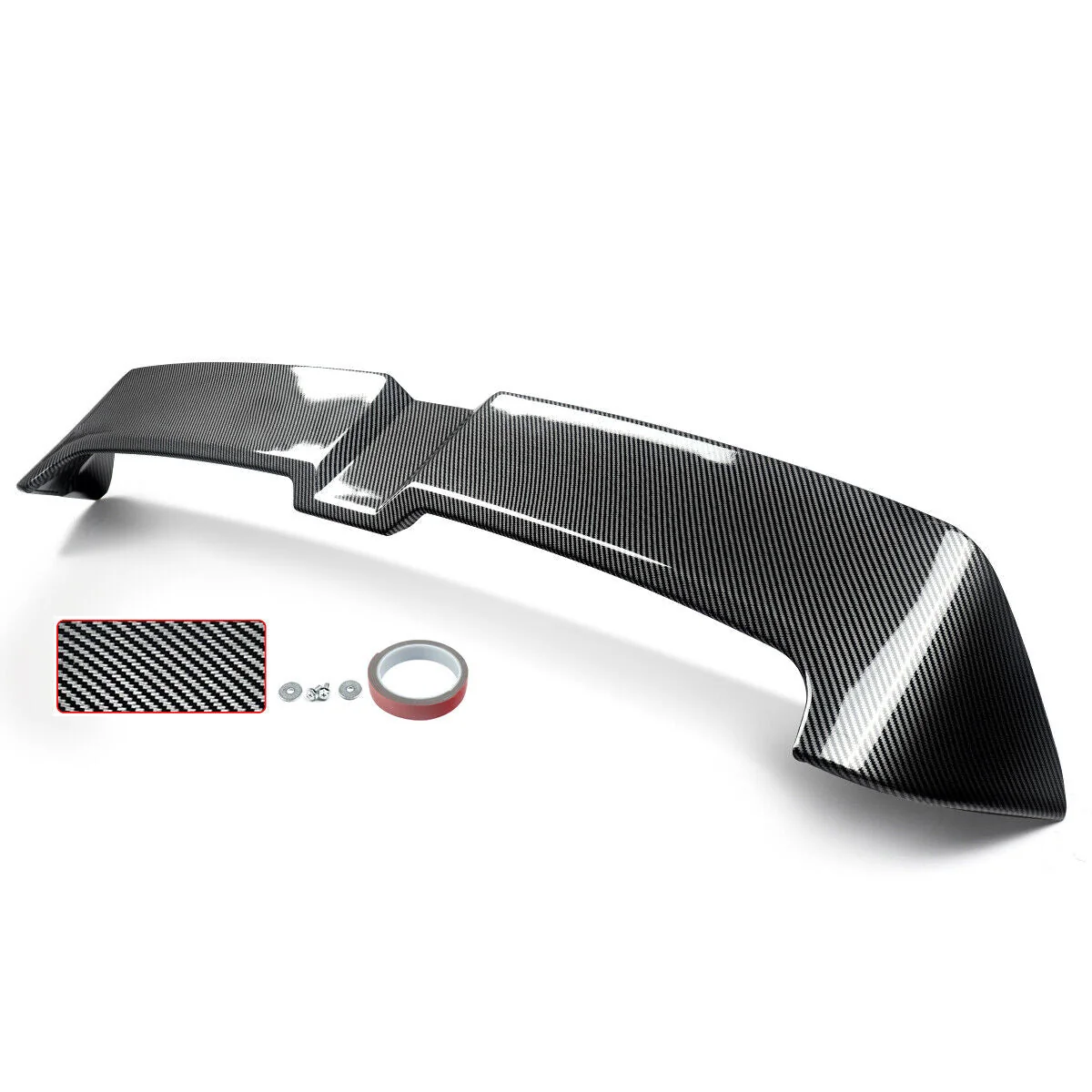 Carbon Look Rear Roof Spoiler Wing For 2008-13 VW Golf 6 MK6 GTI R - Image 3