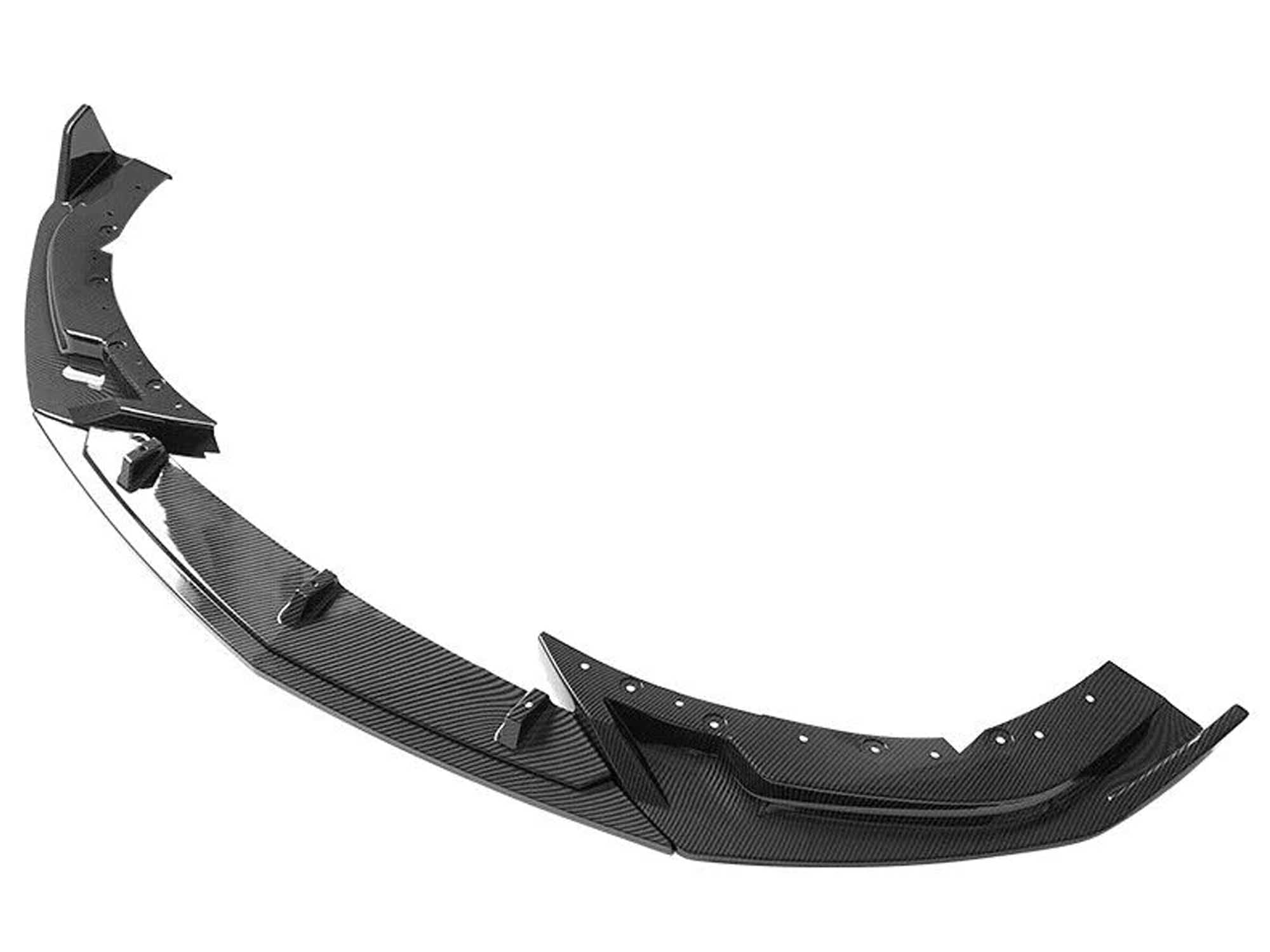 Fits 2020-2025 Cadillac CT4 Carbon Fiber Print PP Front Bumper Lip Splitter Chin - Image 4