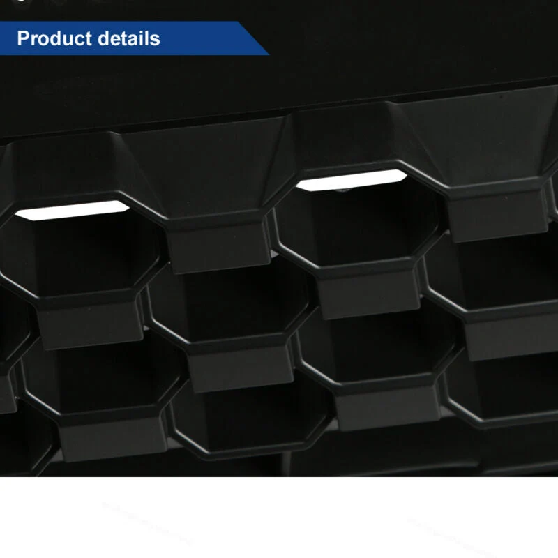 Gloss Black Fit for 2014-2021 Toyota Tundra Front Grille & Hood Bulge Molding - Image 10