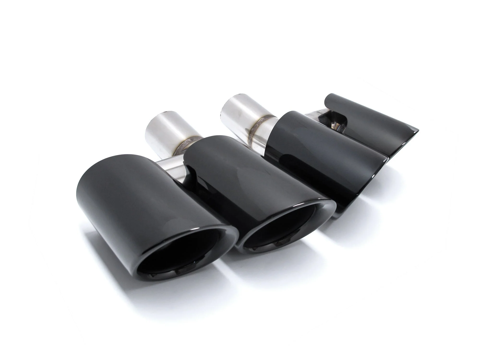 Black Chrome Brushed Exhaust Tips Tailpipe For Porsche 970 Panamera 2010-2013 et167 - Image 6