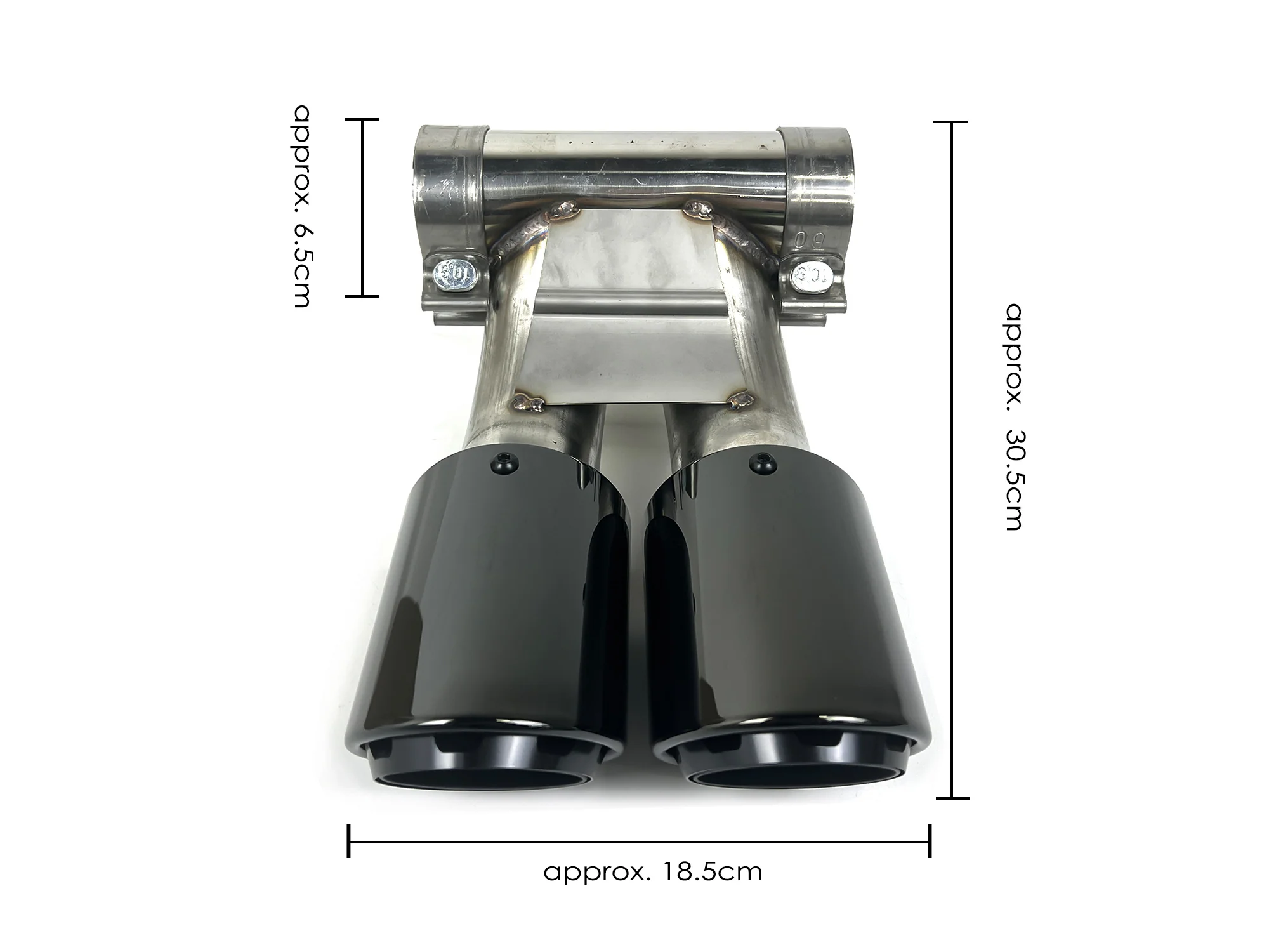 3-Layer Exhaust Tips Tailpipe Black for Porsche 981 Cayman Boxster 2013-2016 - Image 13